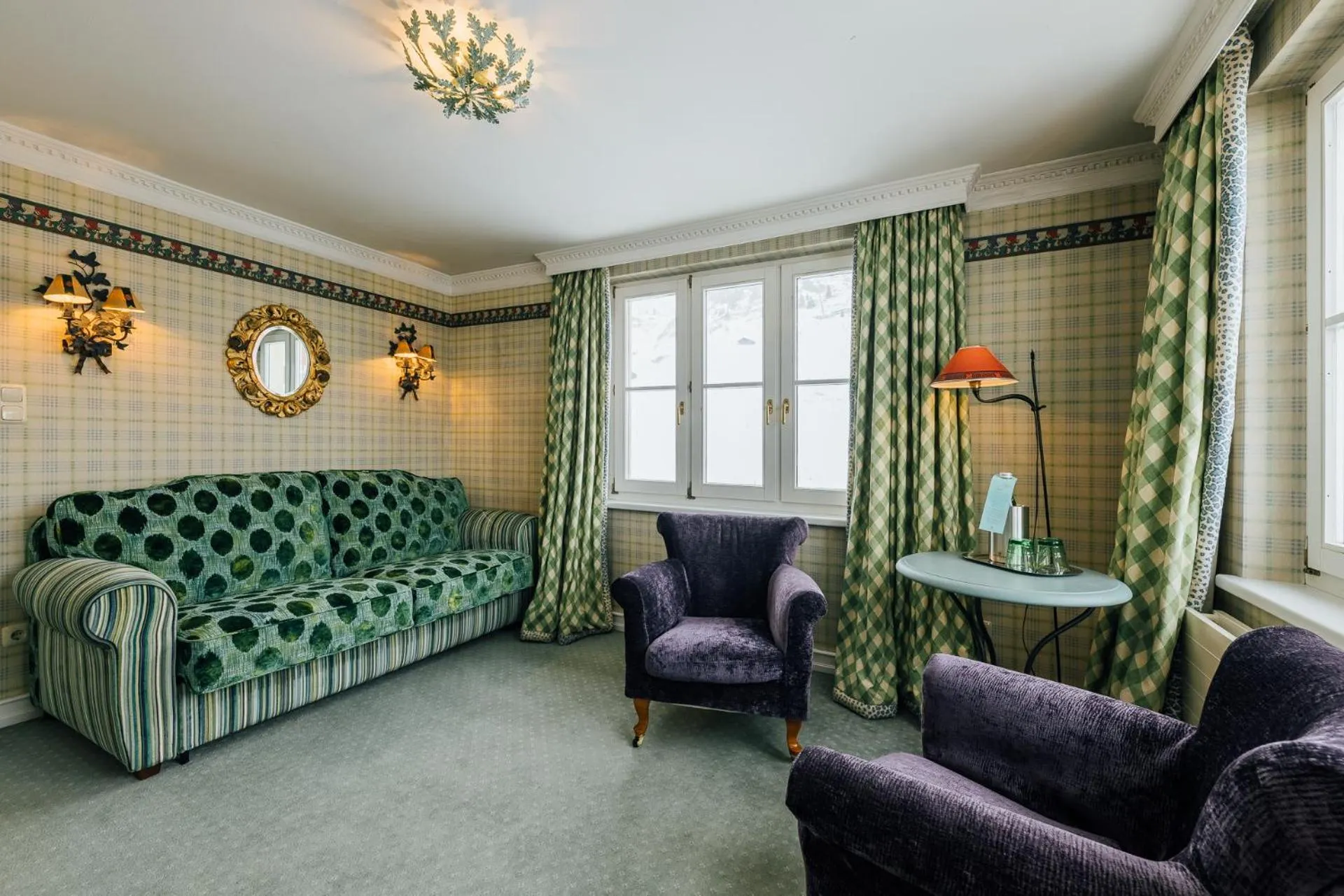 Living room in Hotel Edelweiss