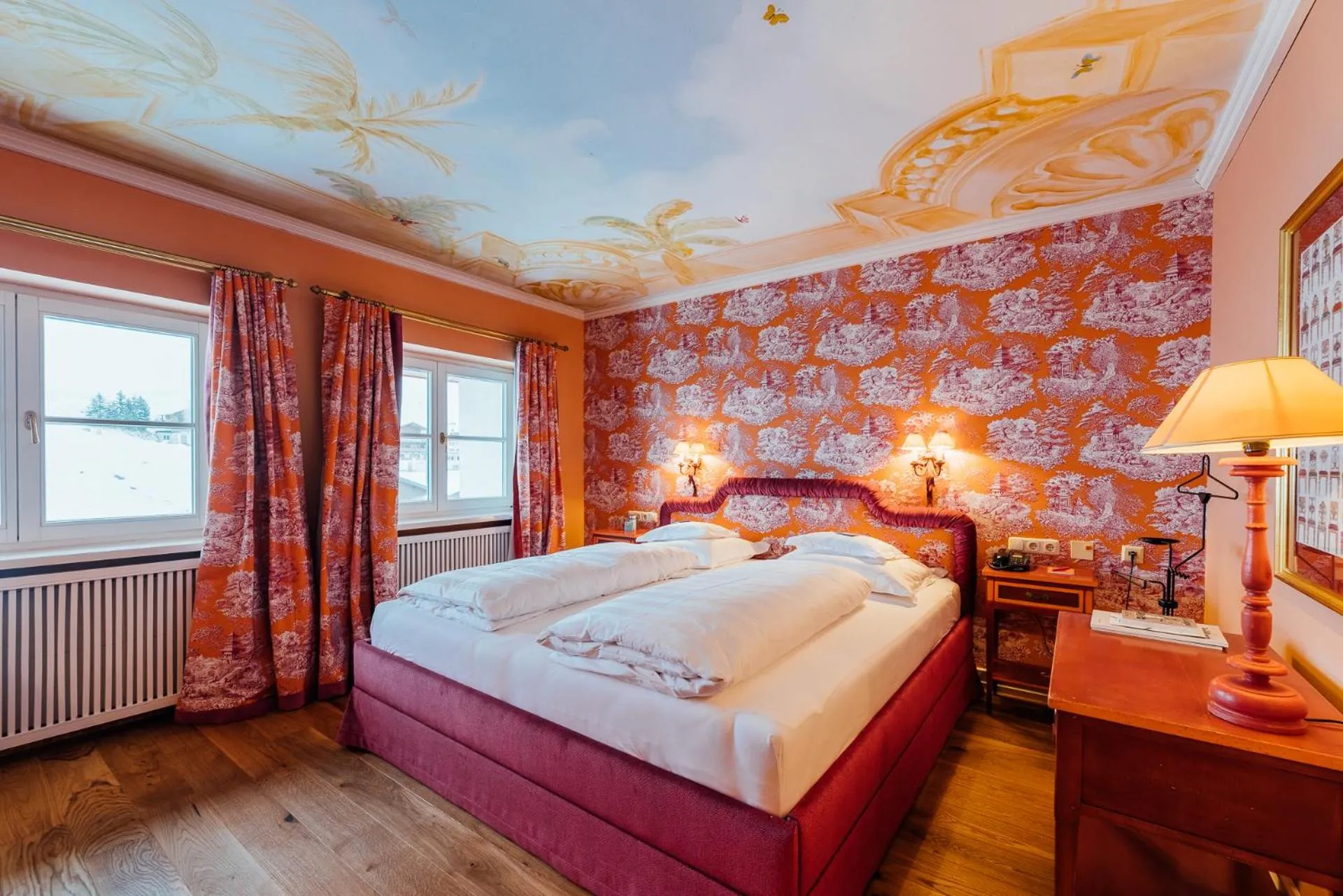 Bed in Hotel Edelweiss