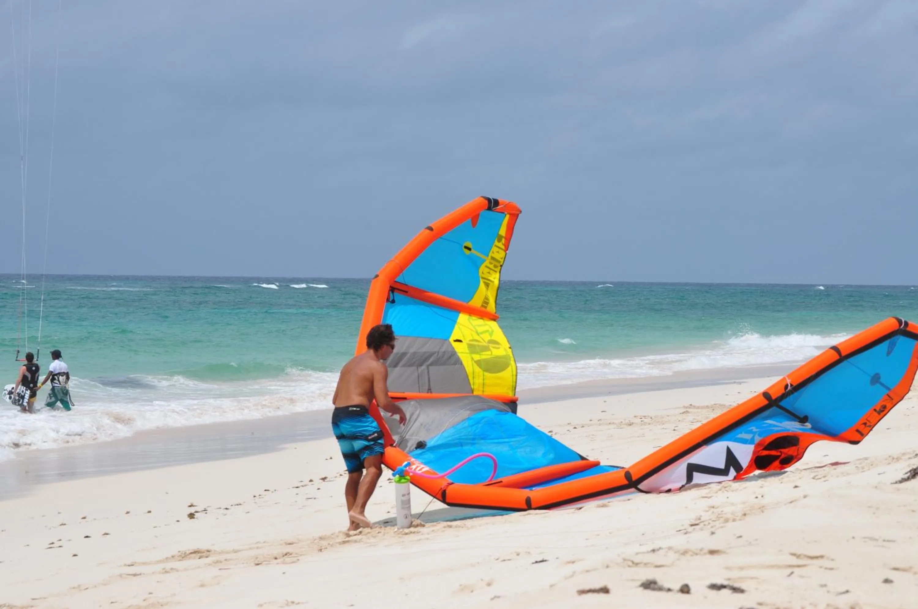 Windsurfing in White Coconut Studio