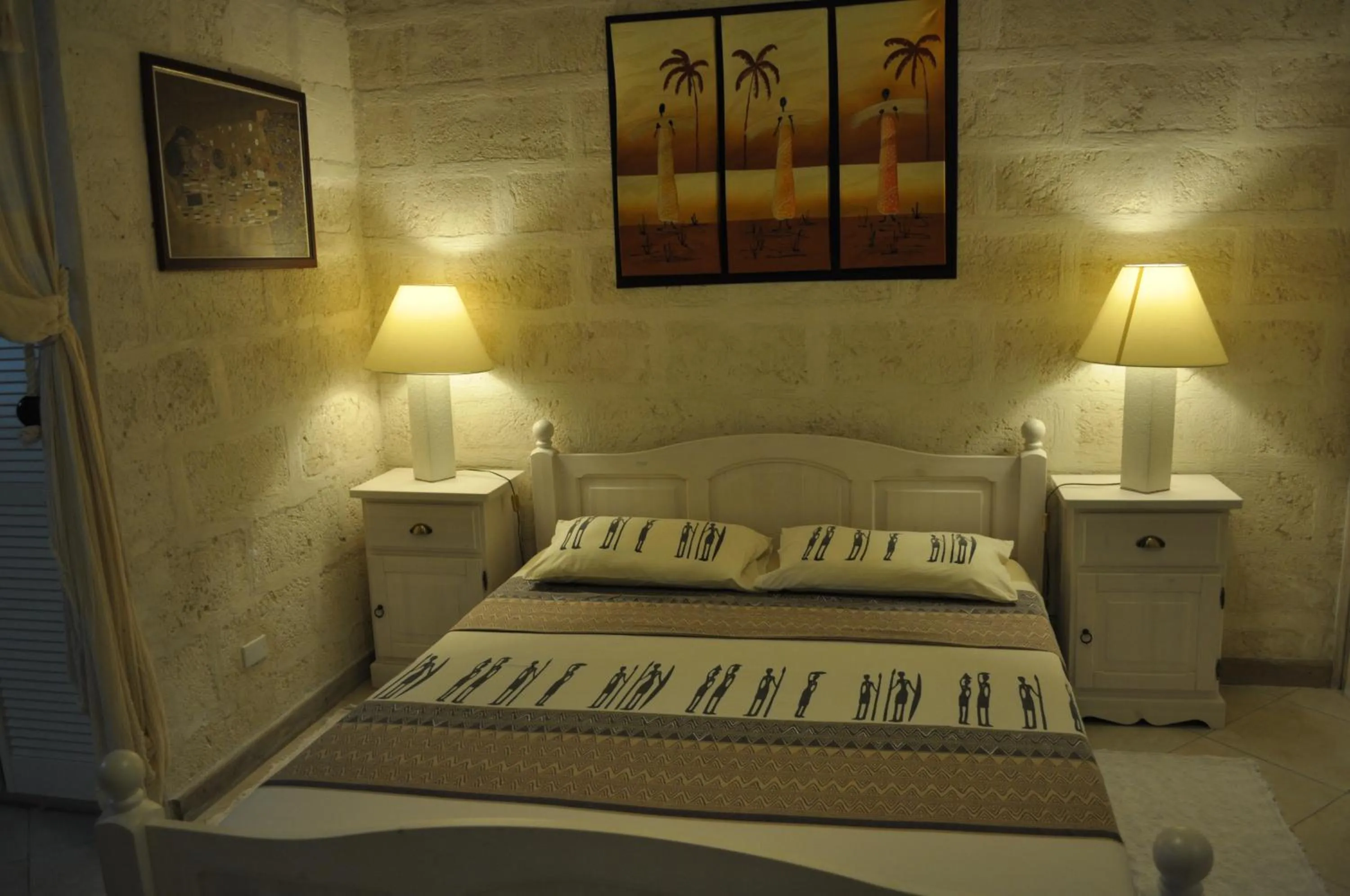 Bedroom, Bed in White Coconut Studio