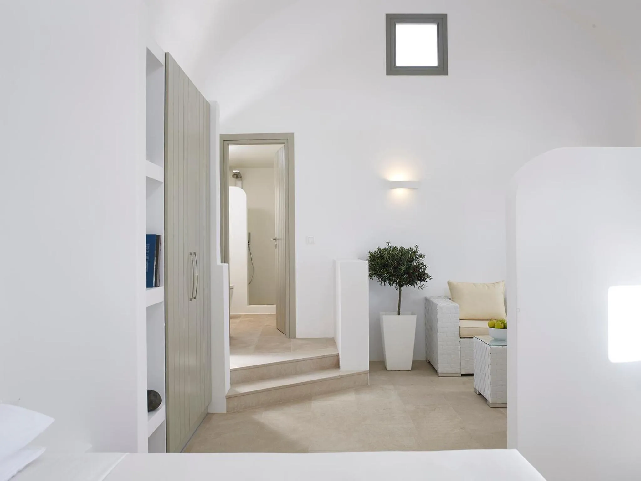 Seating area in Aurora Santorini