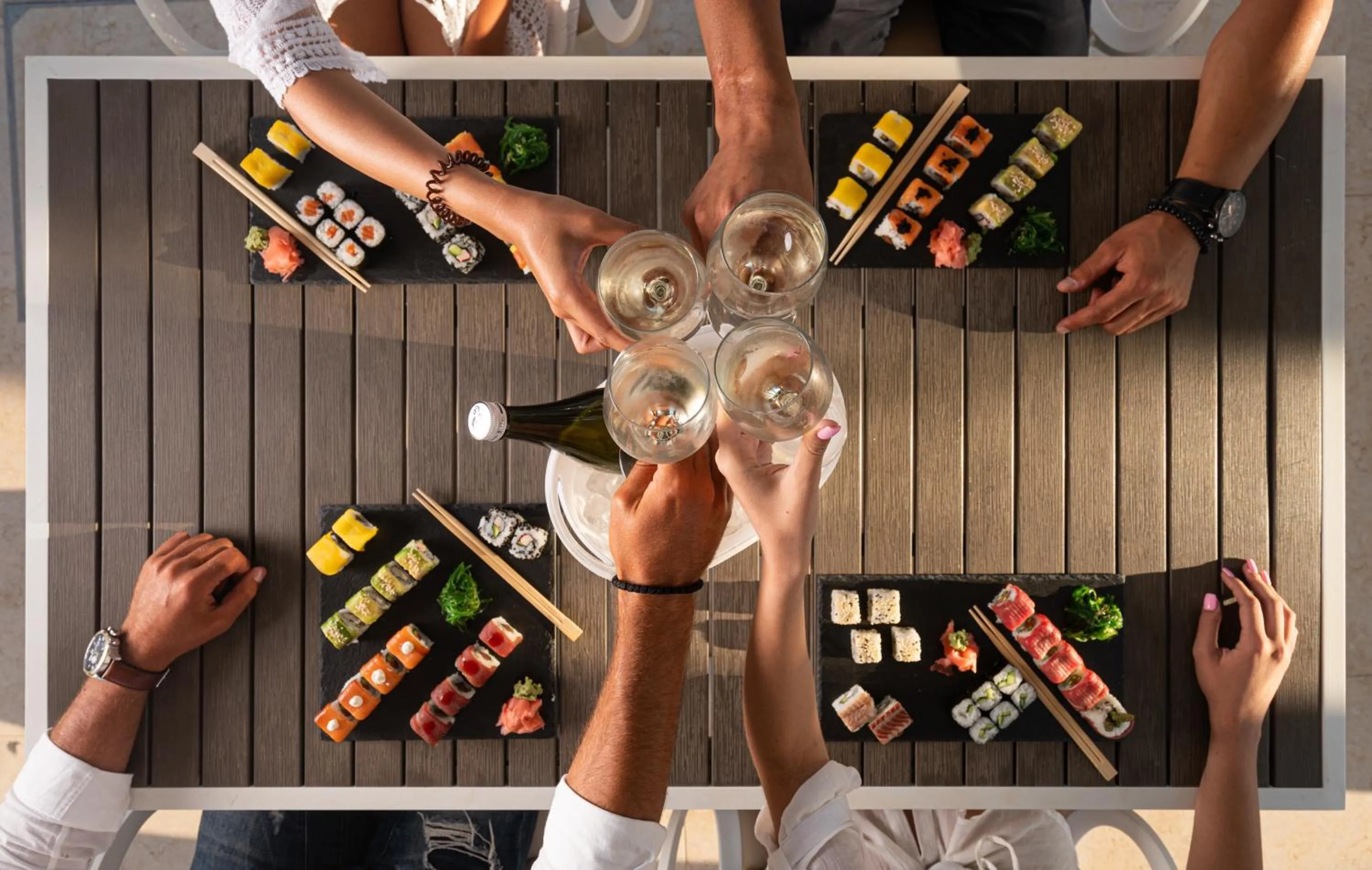 People in Aurora Santorini