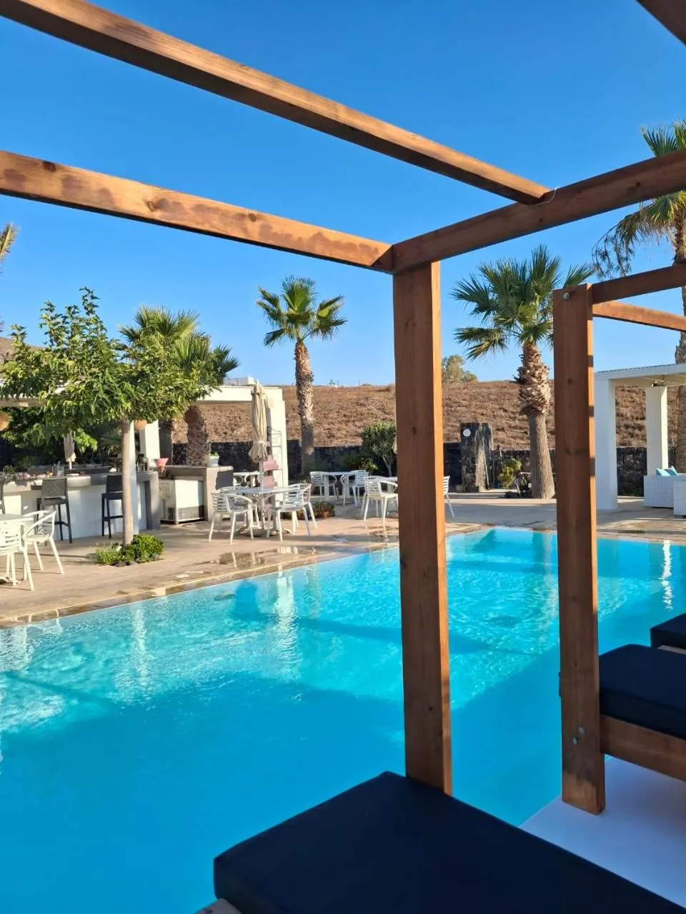 Swimming pool in Aurora Santorini