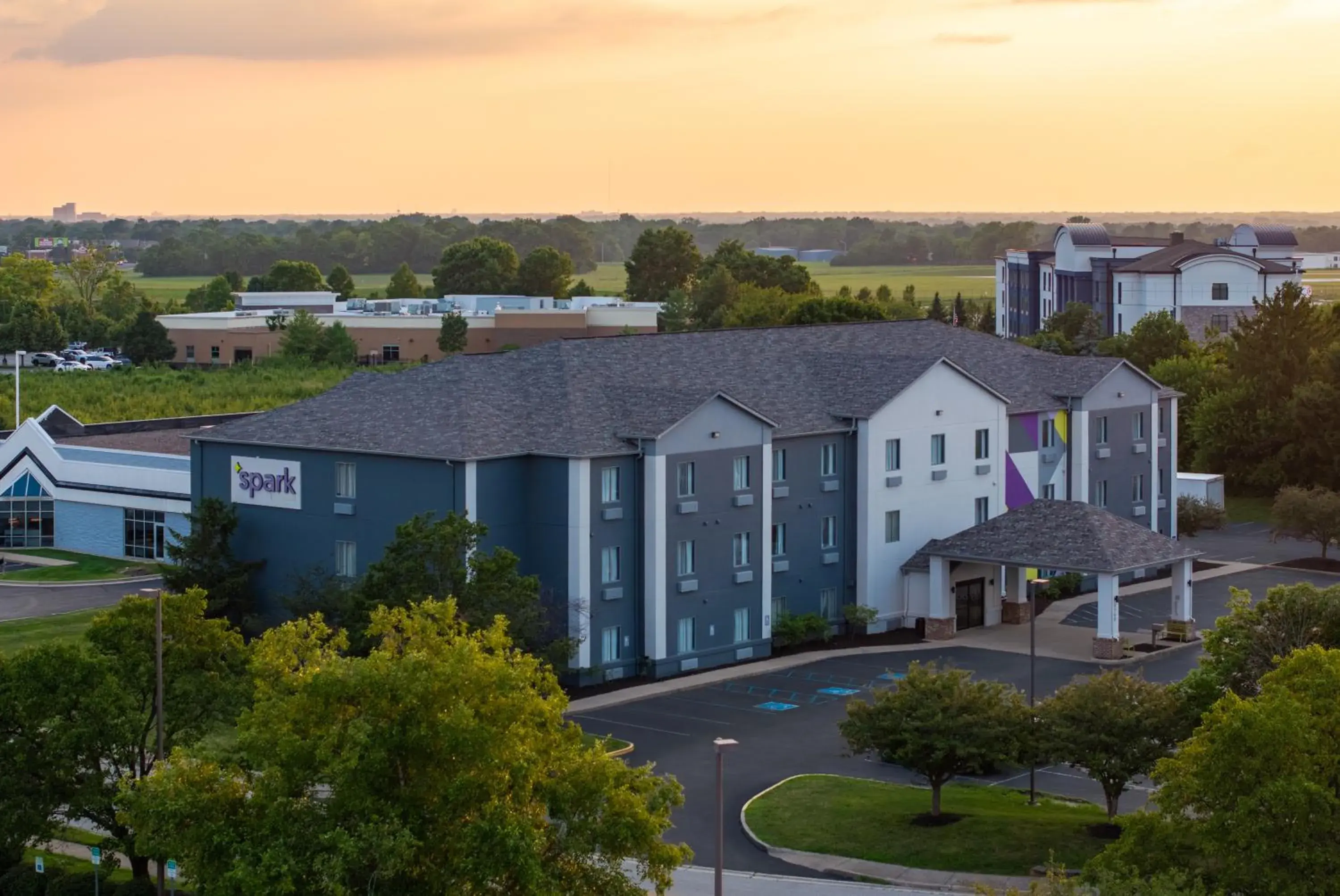 Property building in Spark by Hilton Indianapolis Northeast Fishers Property building in Spark by Hilton Indianapolis Northeast Fishers