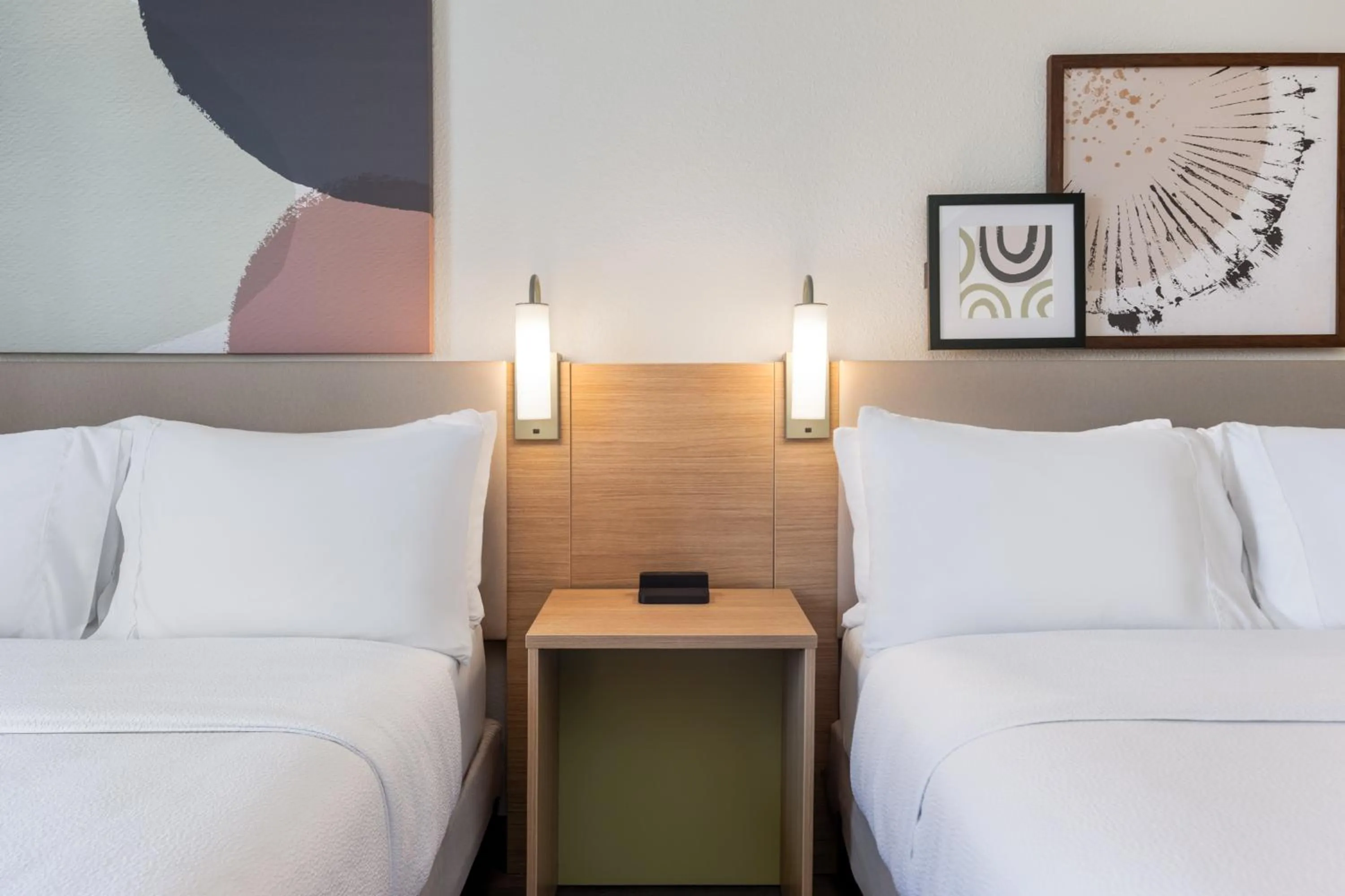 Bed in Spark by Hilton Indianapolis Northeast Fishers