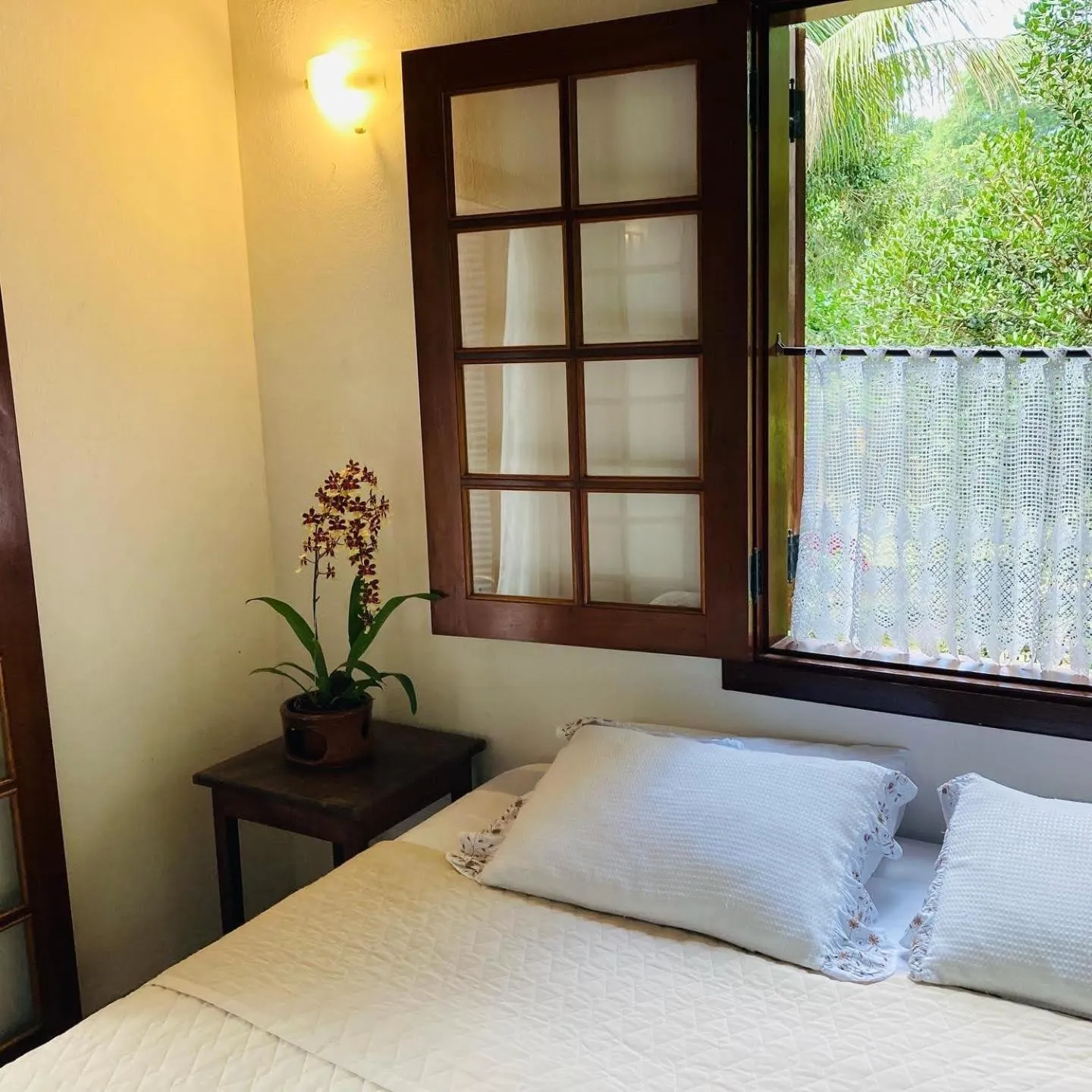 Bed in Pousada Rumo dos Ventos