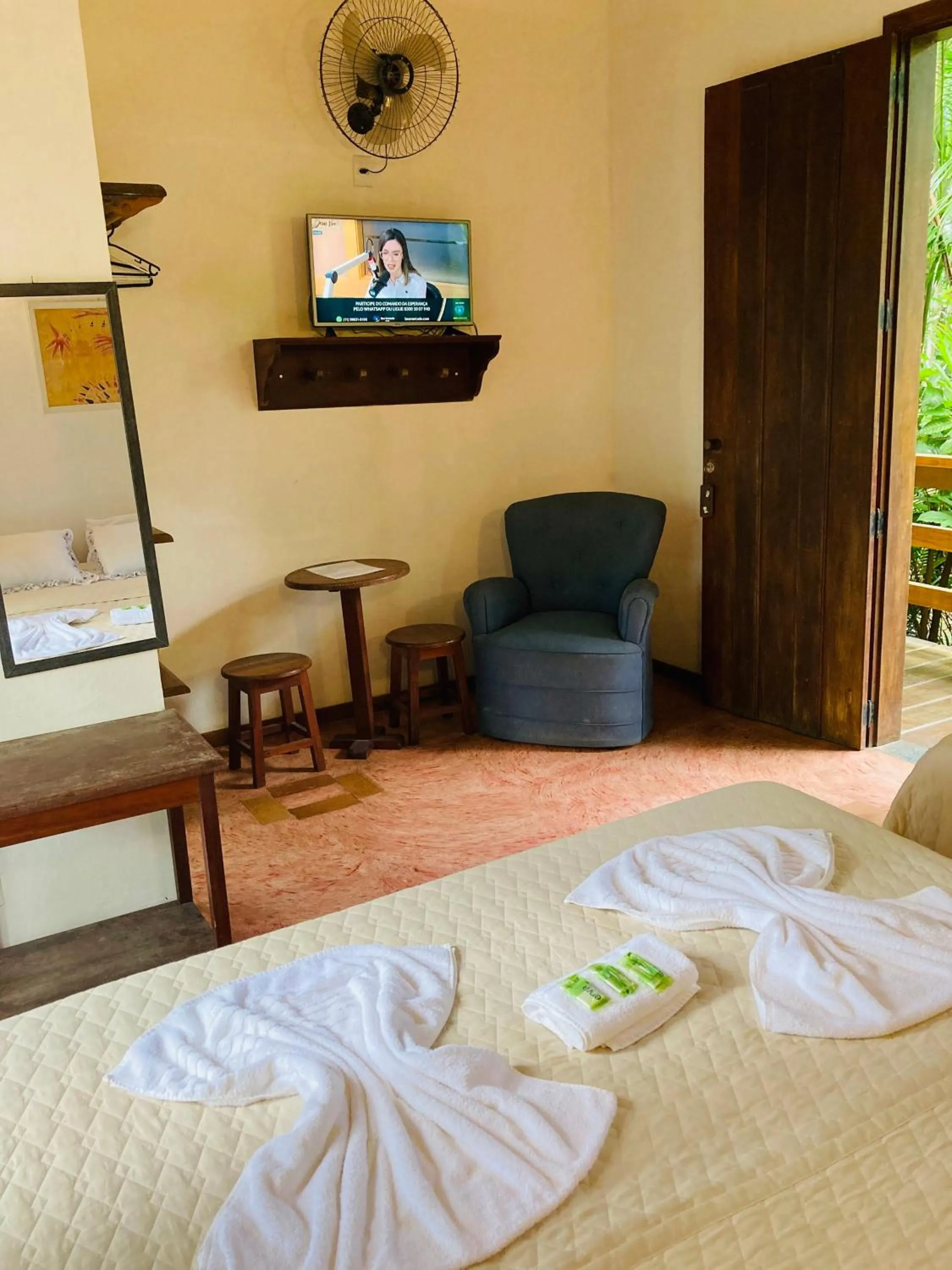 TV and multimedia, Bed in Pousada Rumo dos Ventos