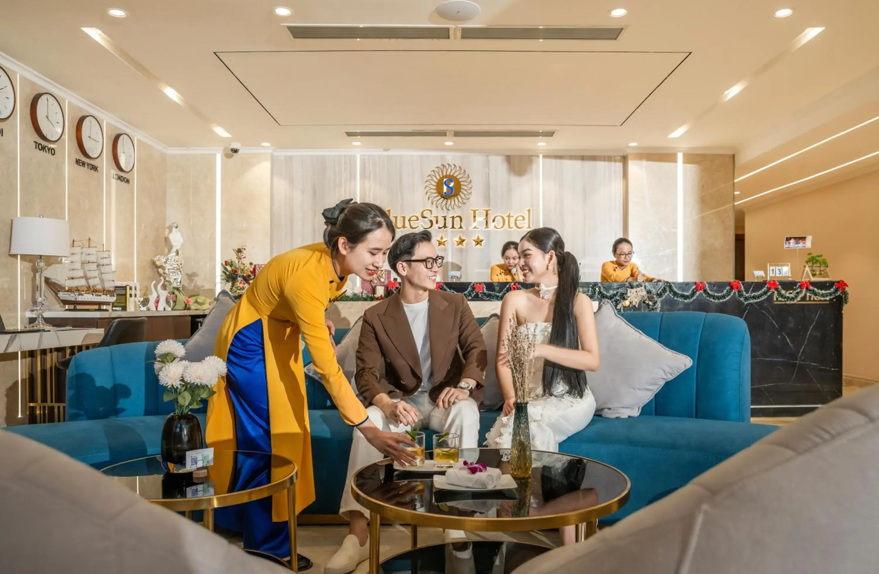 Lobby or reception in BlueSun Danang Beach Hotel Lobby or reception in BlueSun Danang Beach Hotel