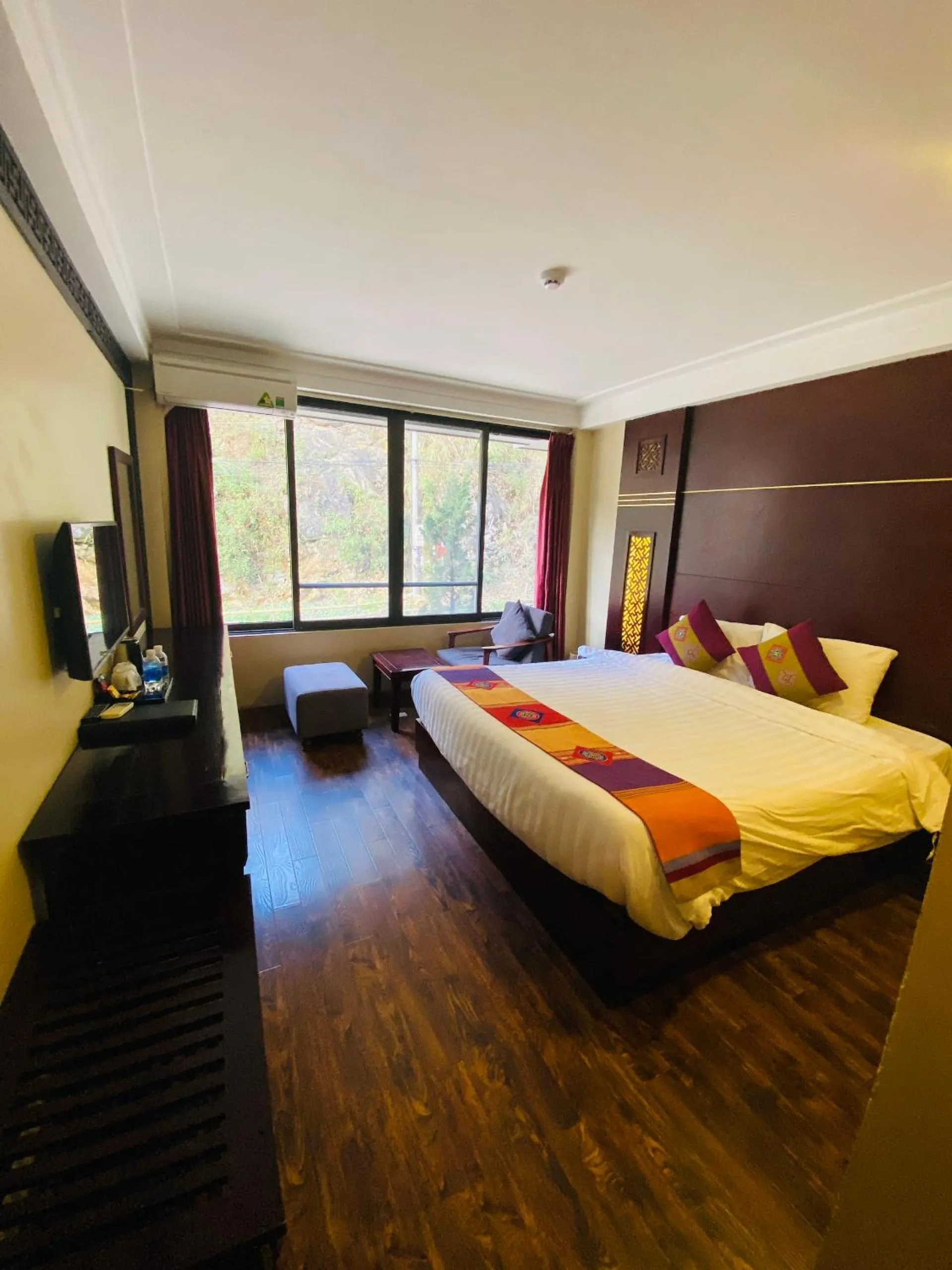 Bed in Sapa Vista Hotel