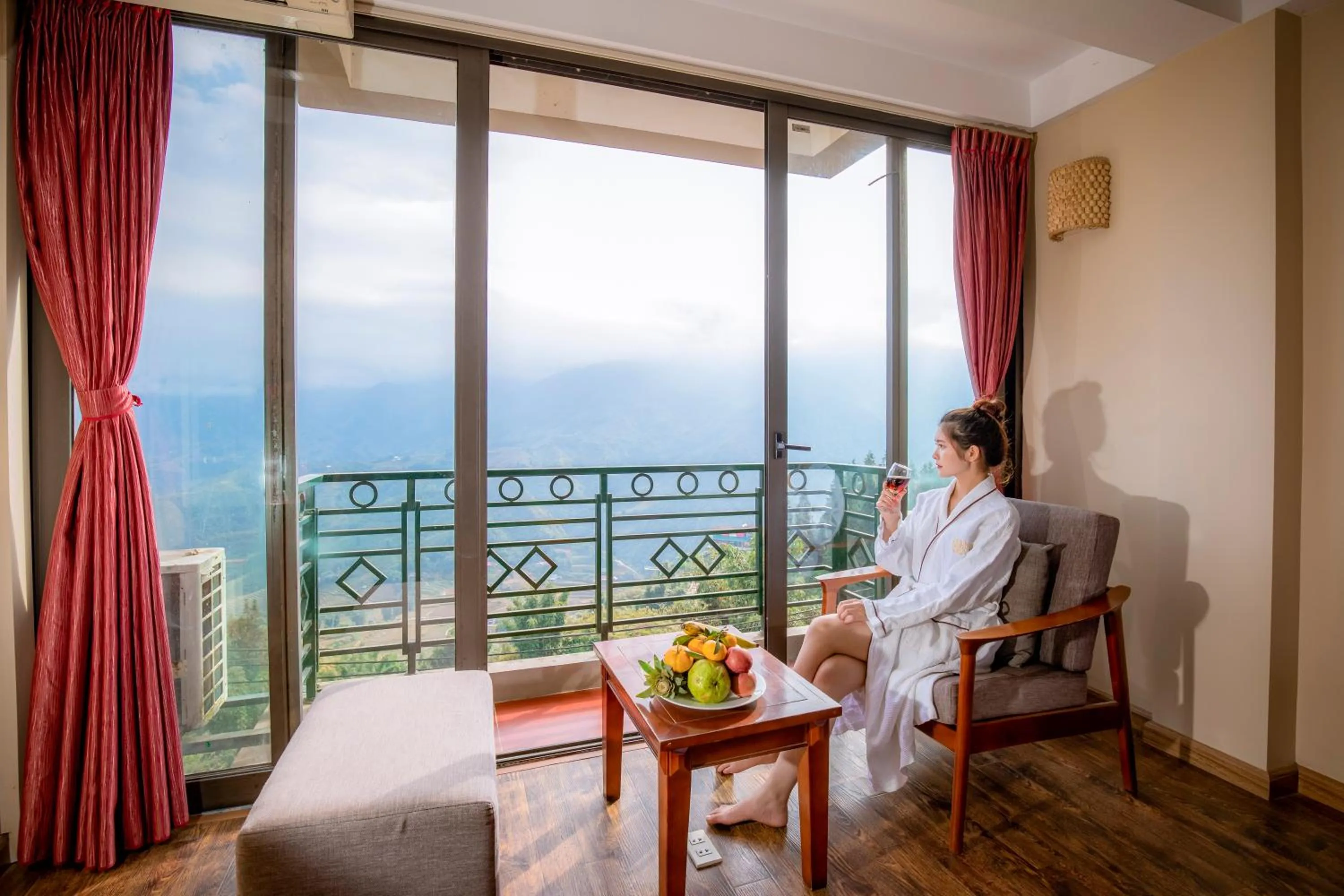 Balcony/Terrace in Sapa Vista Hotel