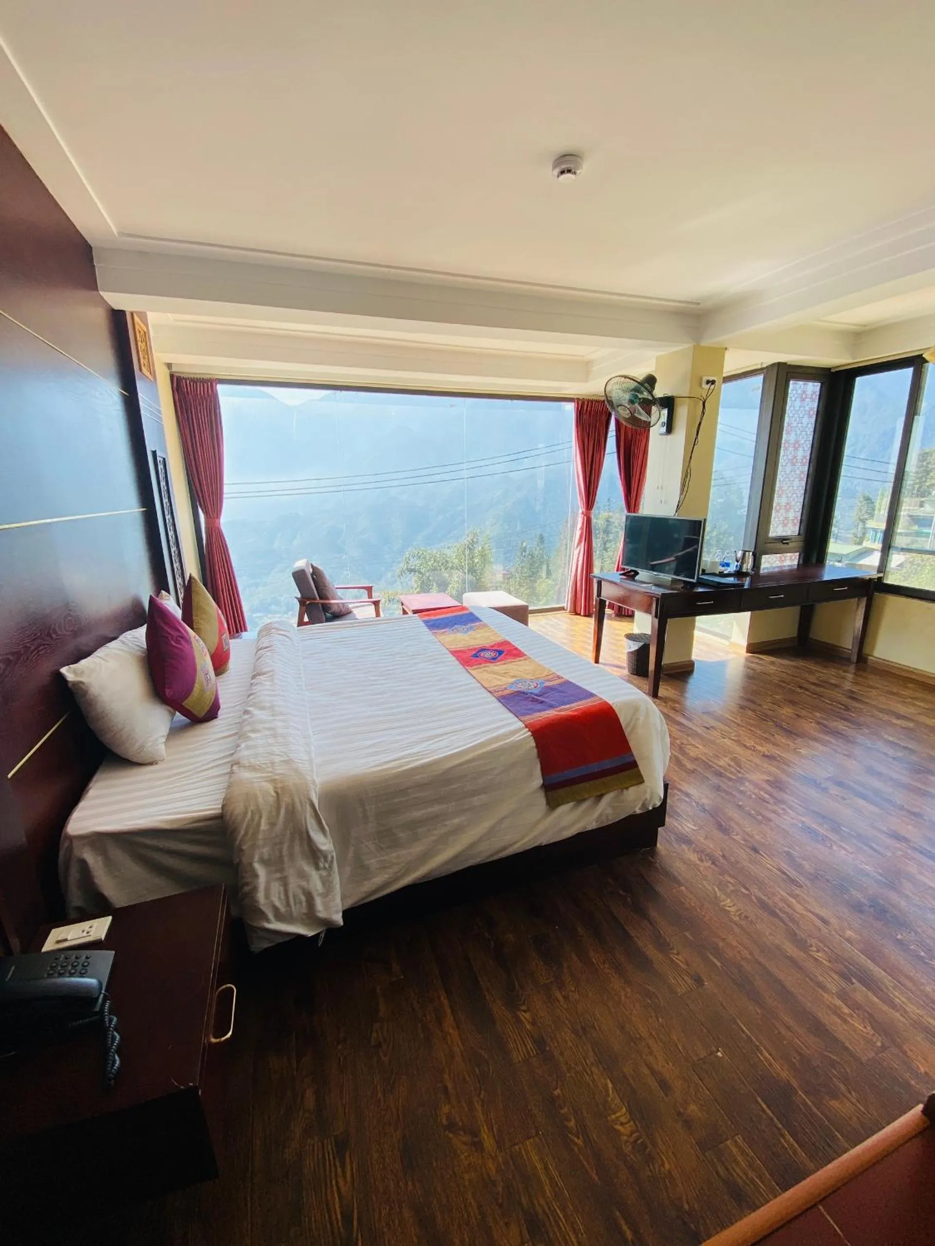 Bed in Sapa Vista Hotel