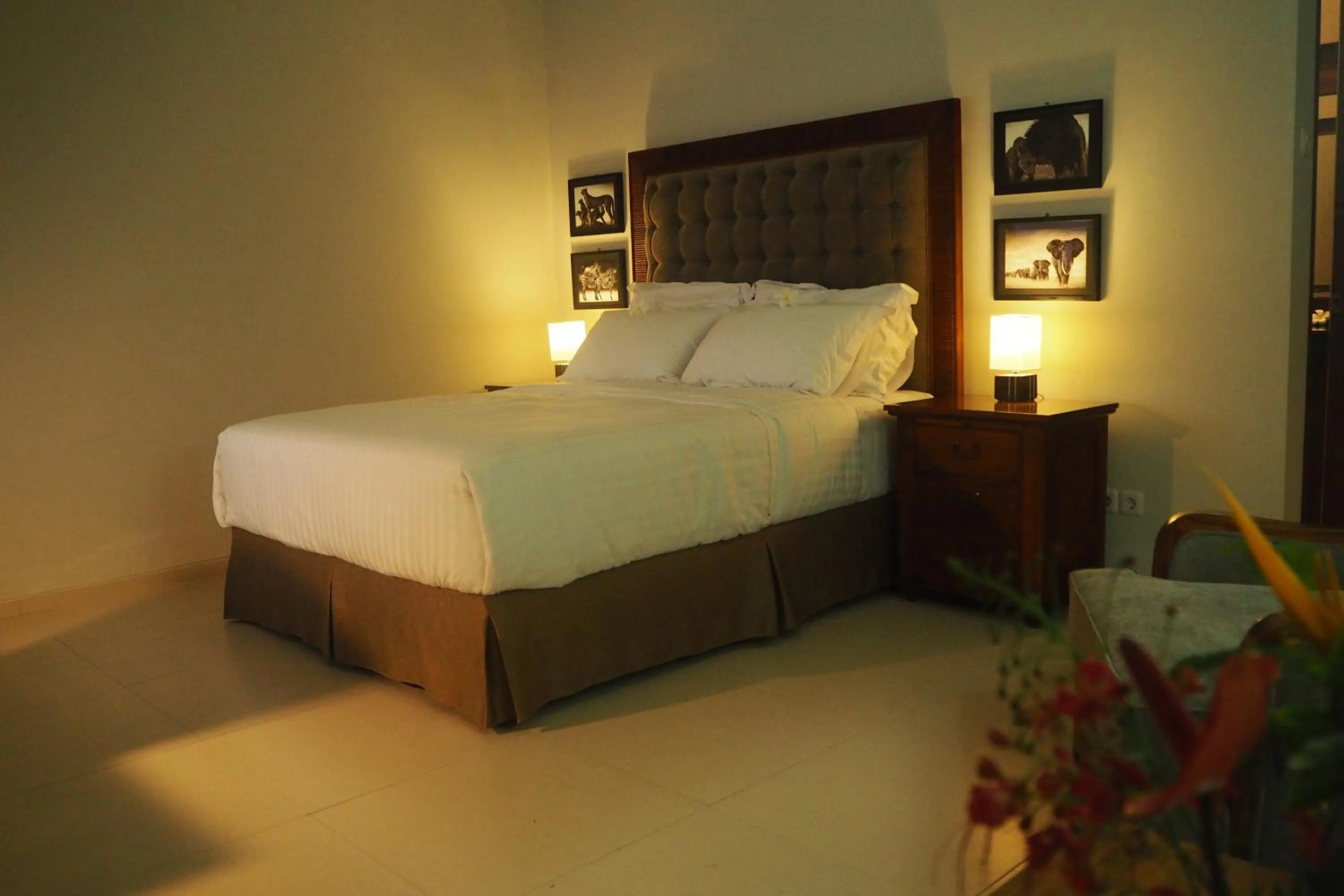 Bed in The Gecho Inn Country