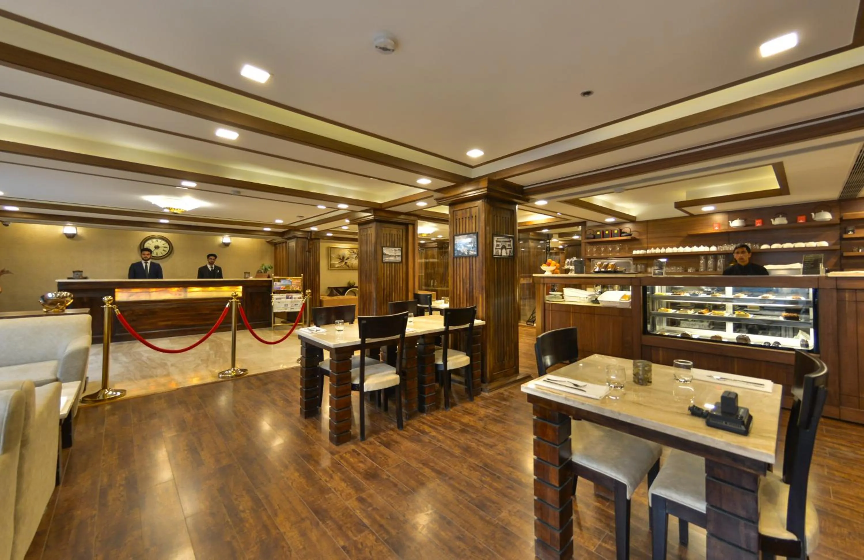 Seating area in Clarks inn srinagar