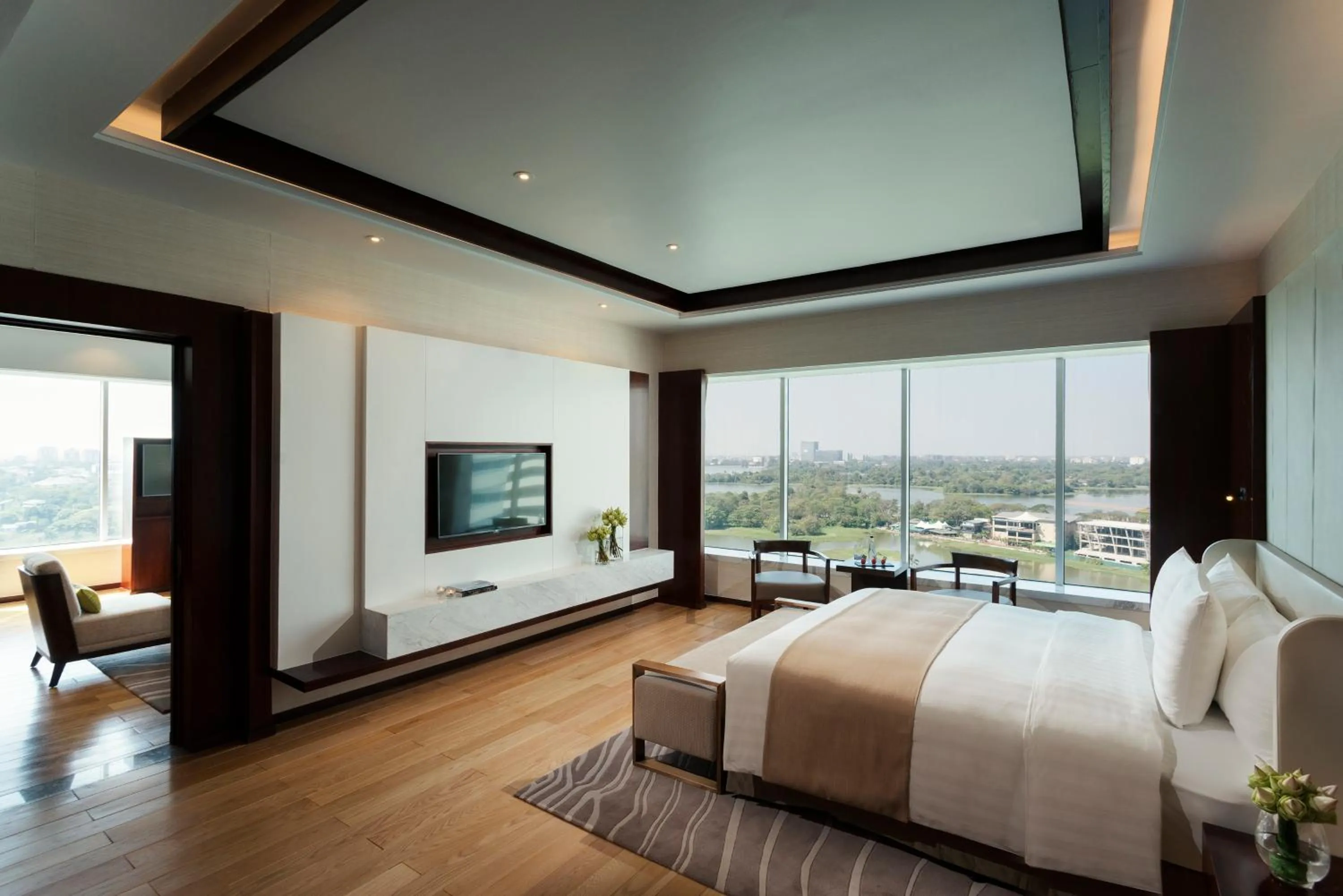 Photo of the whole room, Bed in Melia Yangon