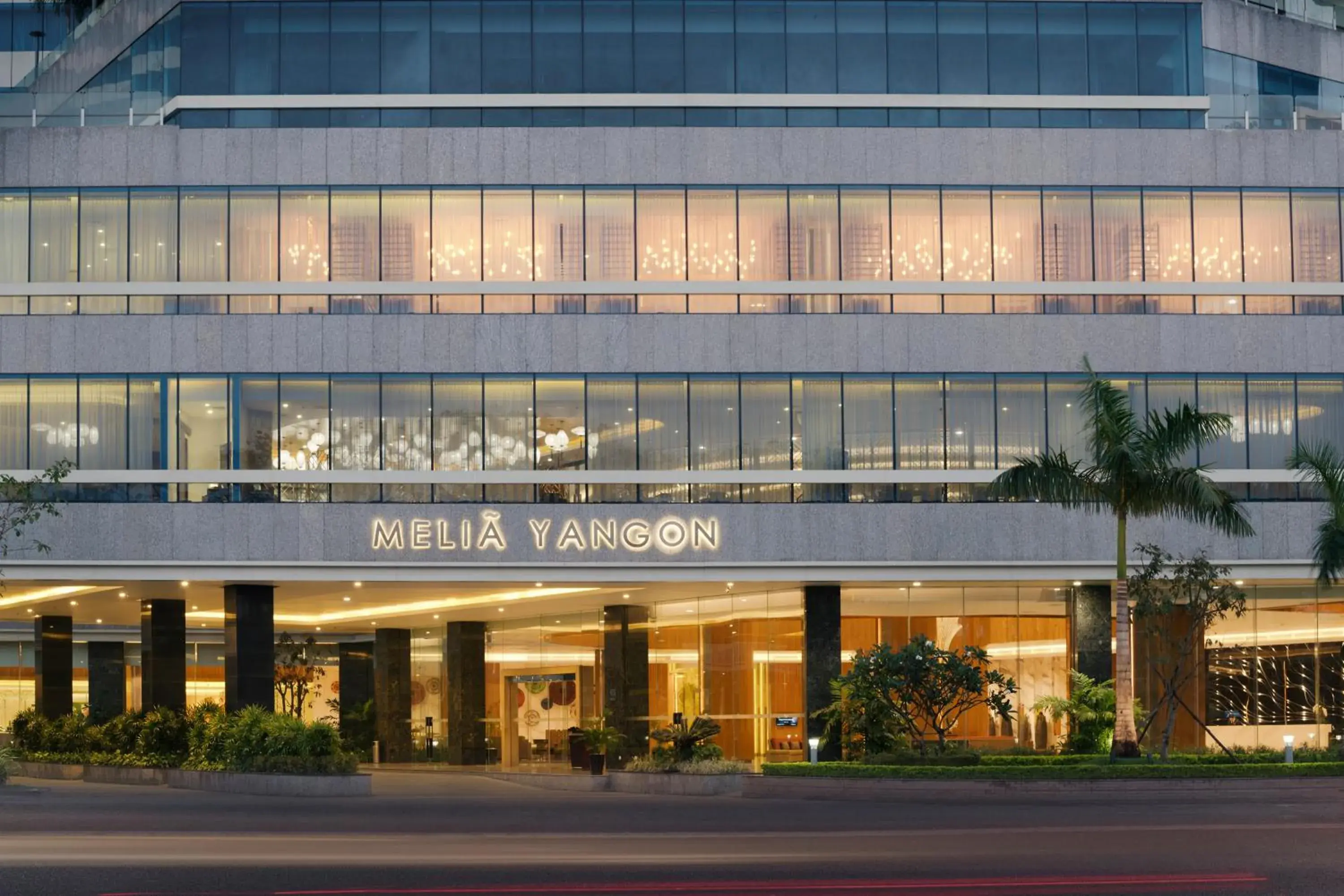 Facade/entrance in Melia Yangon Facade/entrance in Melia Yangon