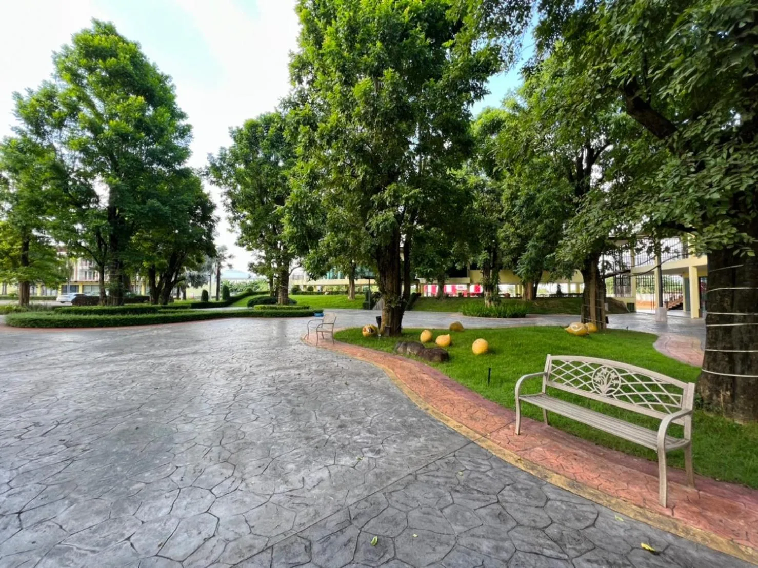 Inner courtyard view in The Room at Maesai