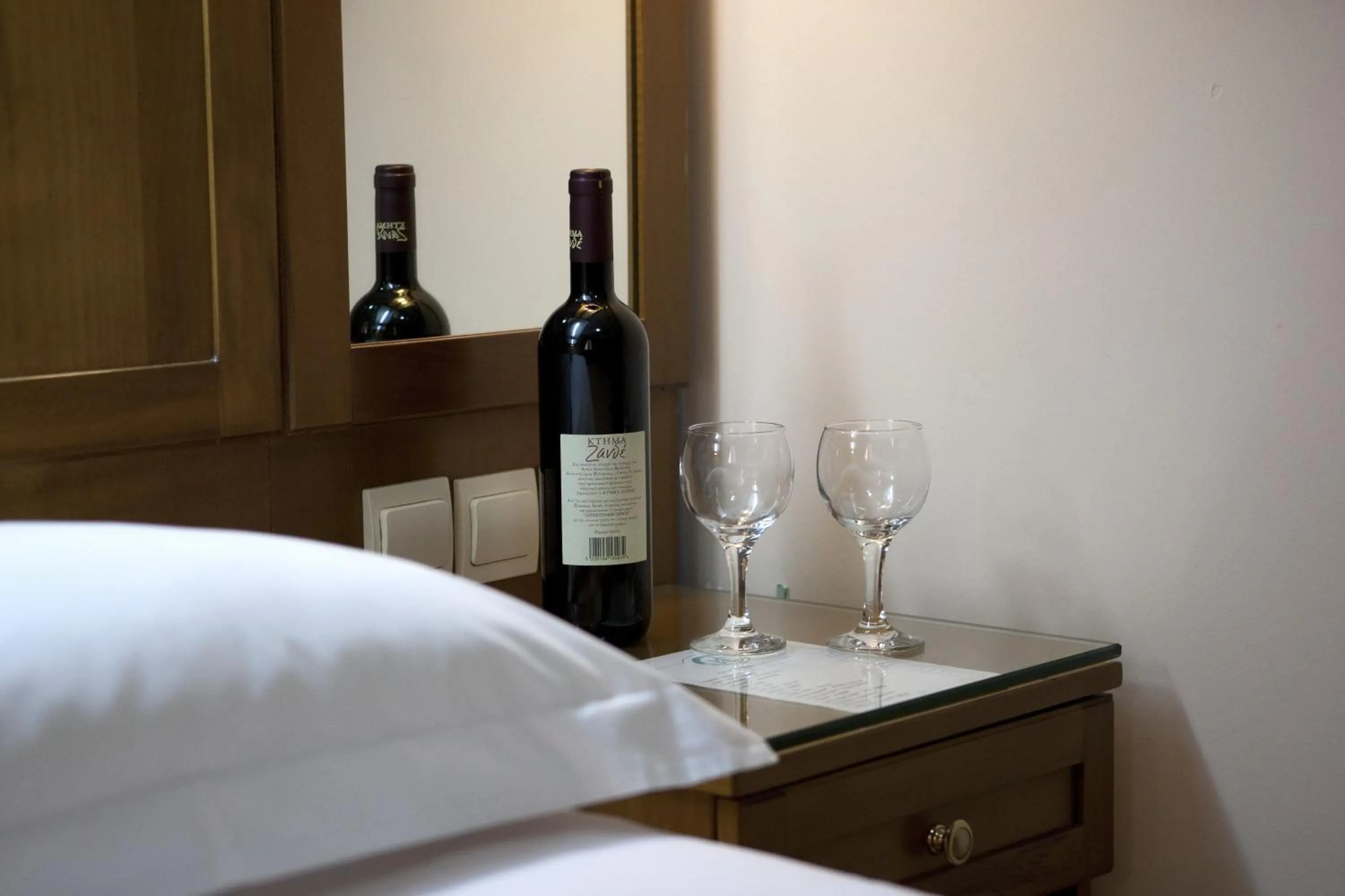 Bed in Hotel Katerina