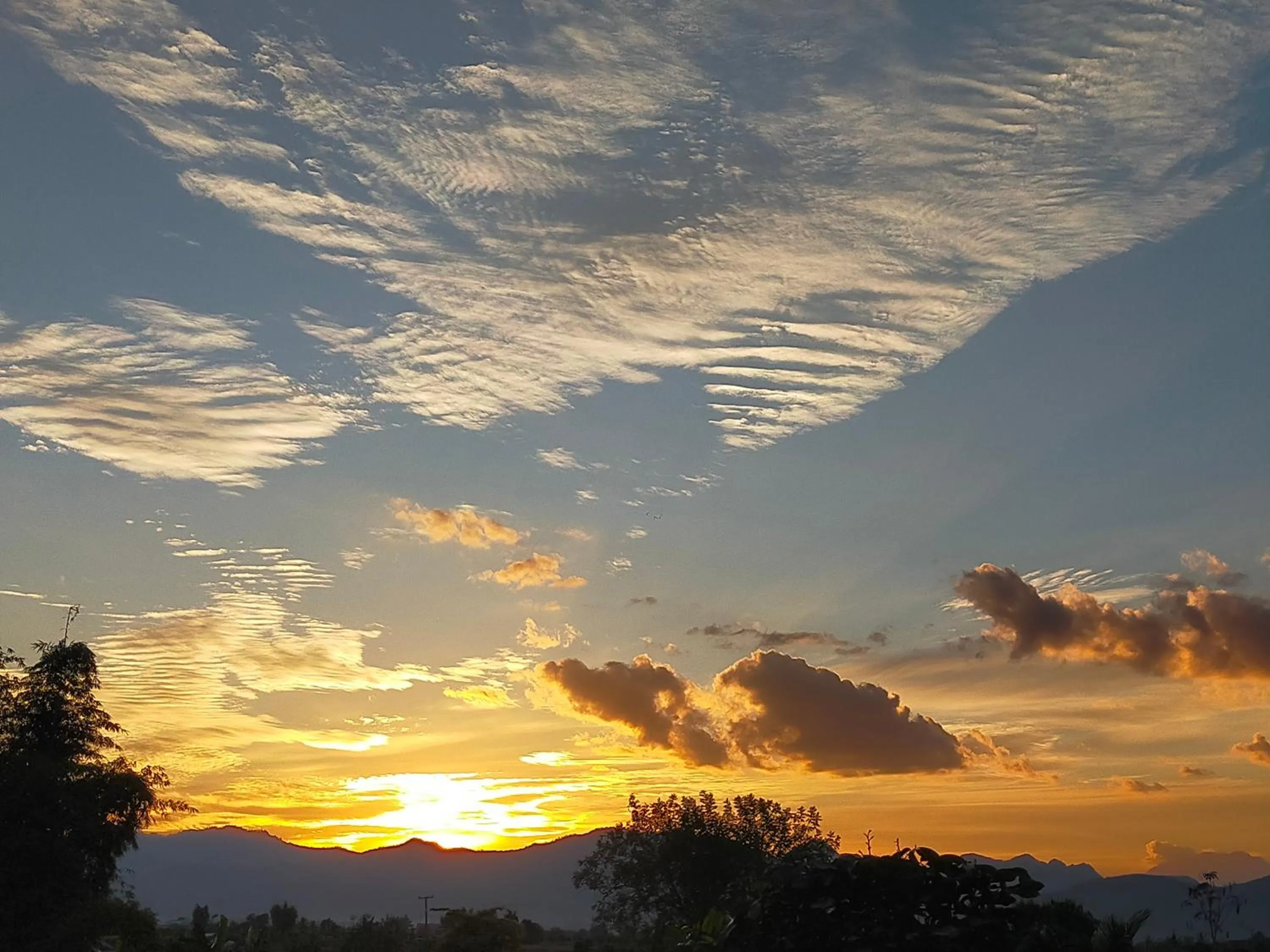 Sunset in Khoom Kam Kaew