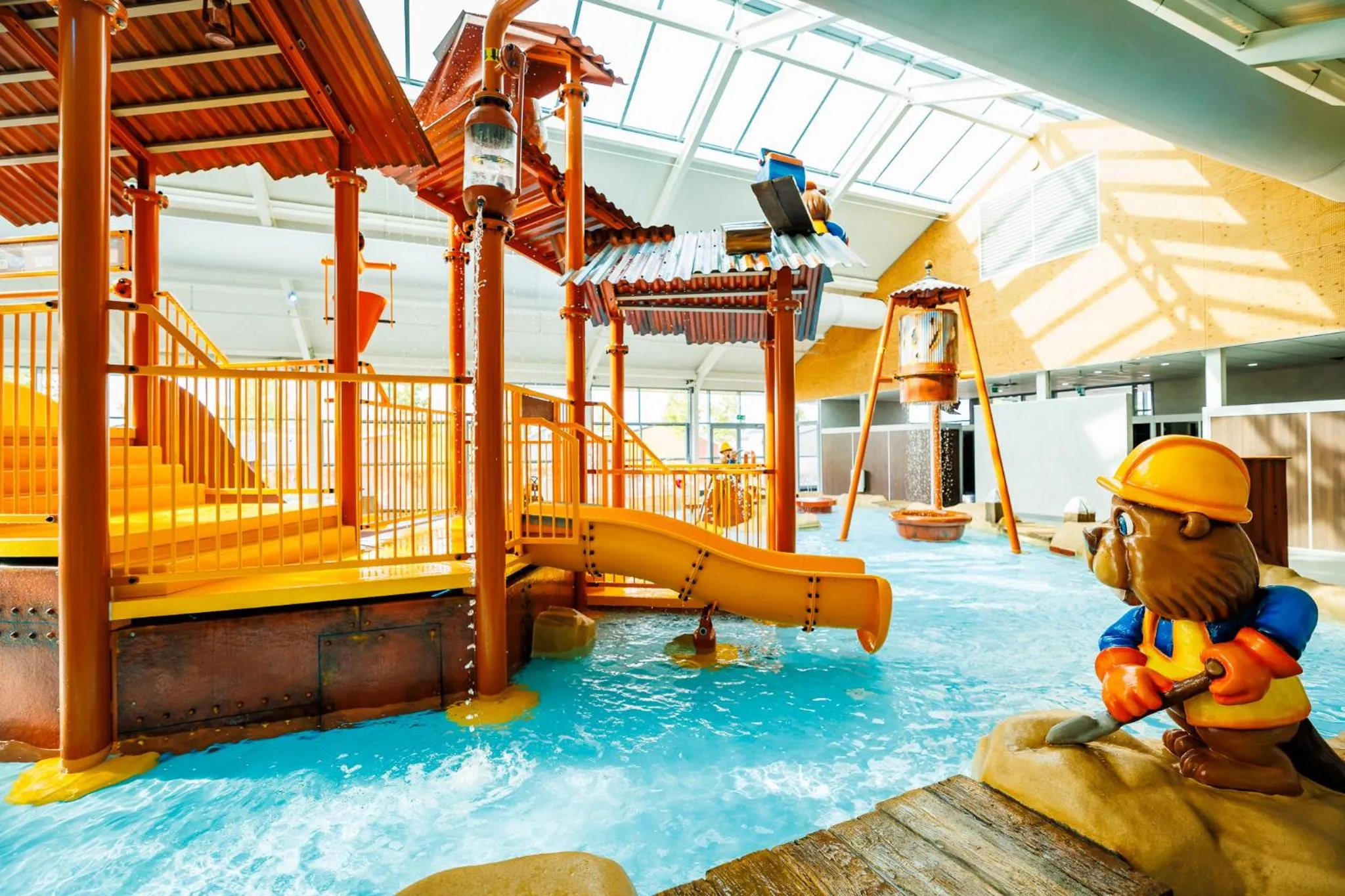 Aqua park in Vakantiepark Eiland van Maurik