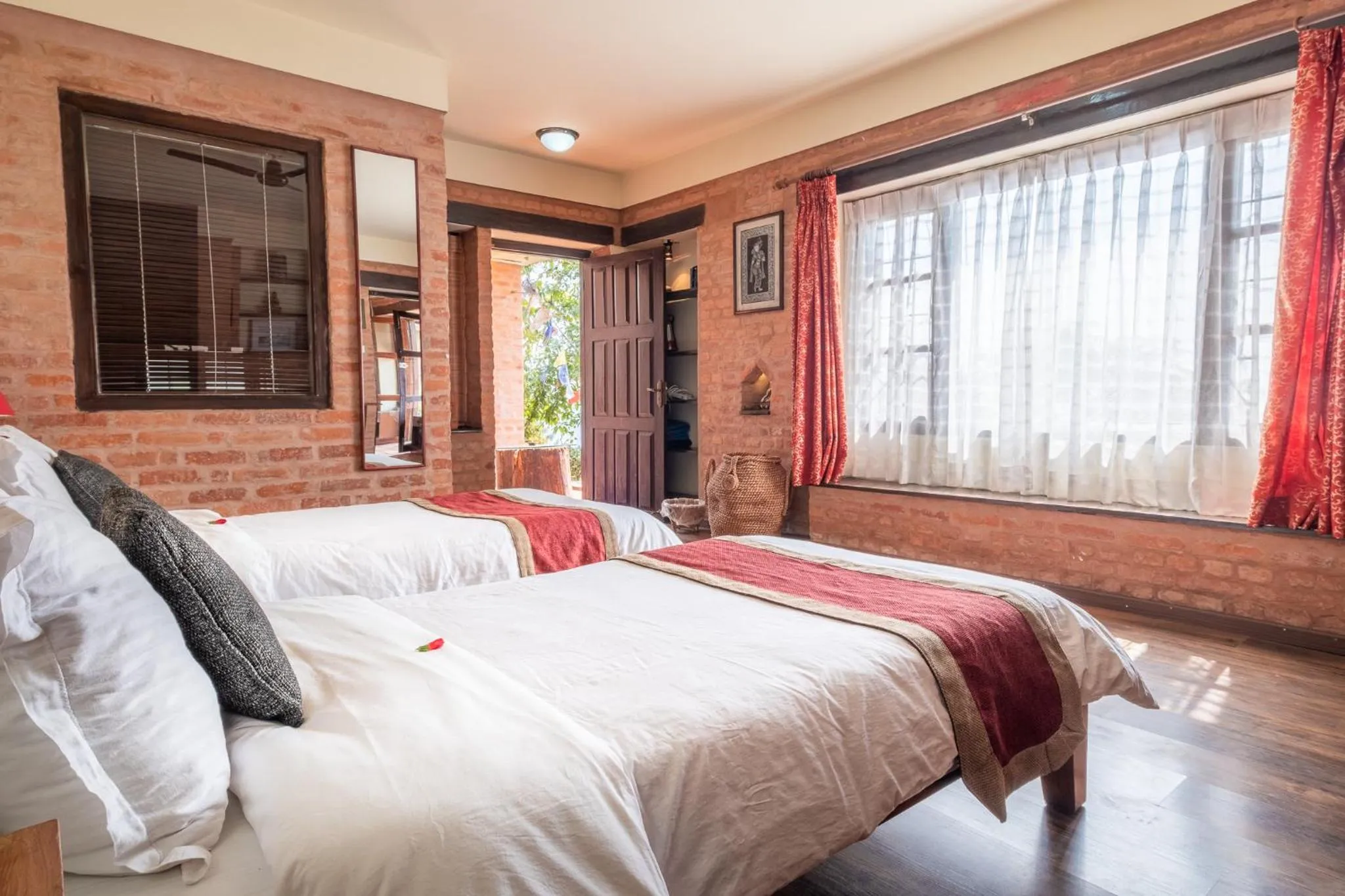 Bed in Shivapuri Heights Cottage