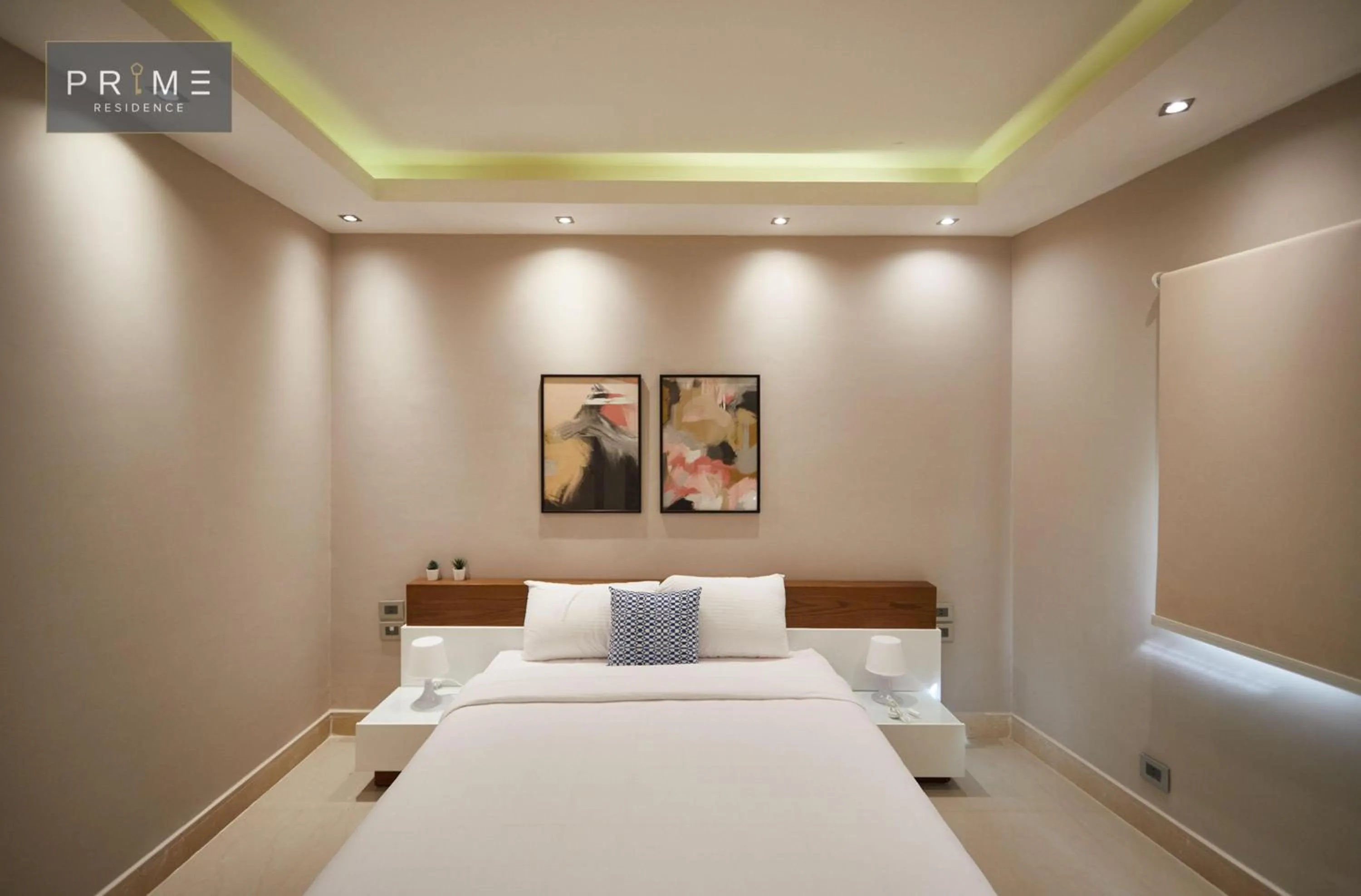 Bed in Prime Residence New Cairo