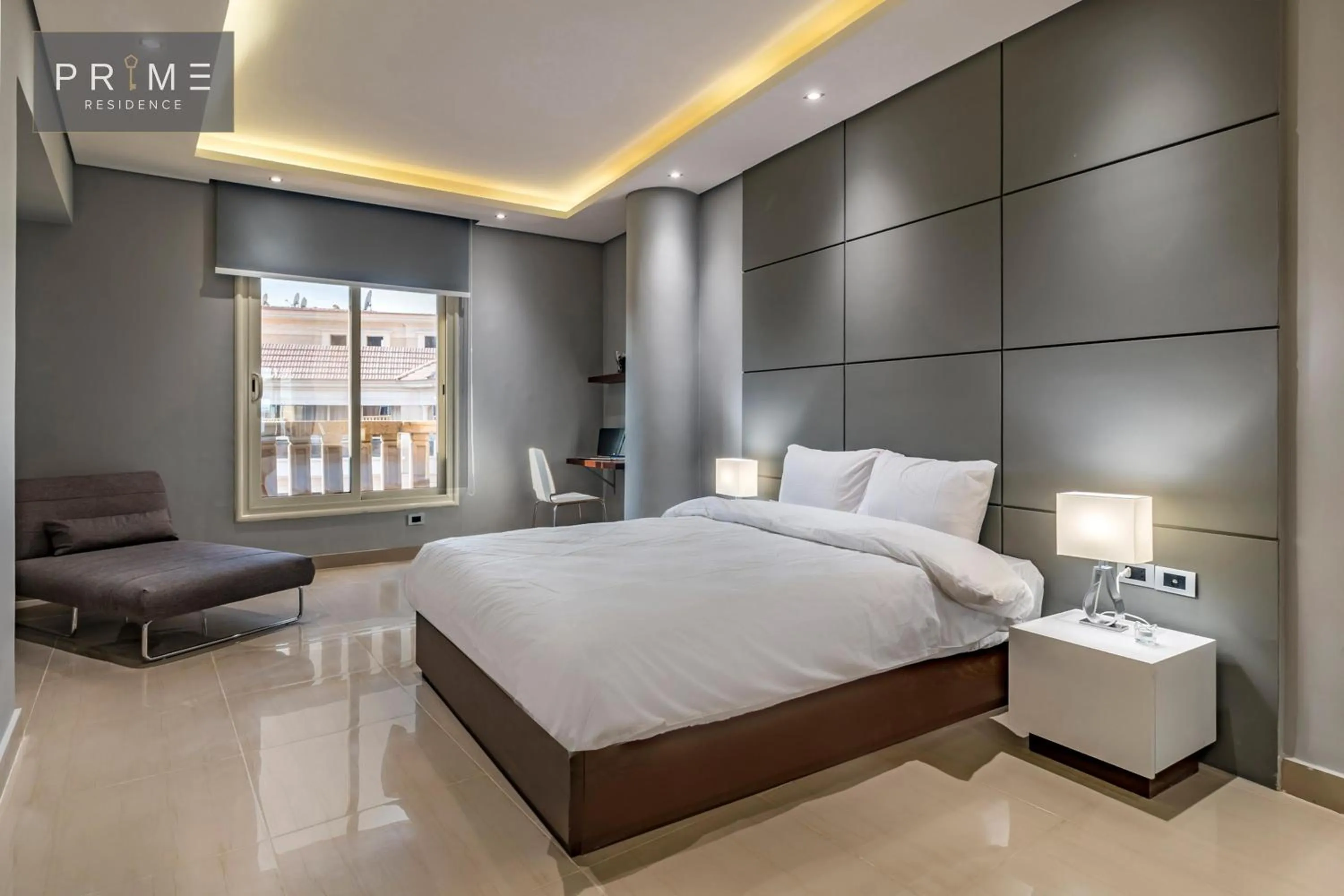 Photo of the whole room, Bed in Prime Residence New Cairo