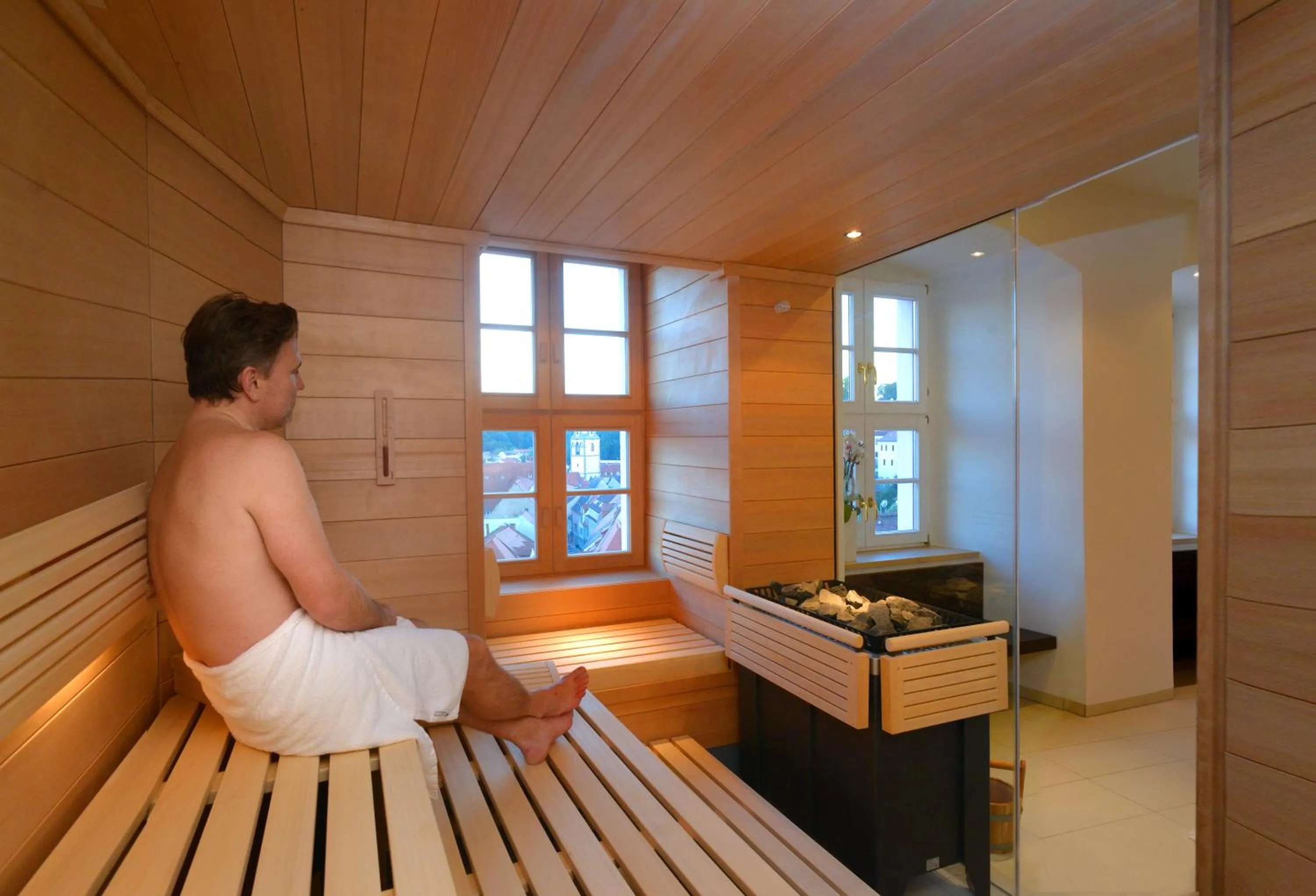 Sauna in Romantik Hotel Burgkeller Residenz Kerstinghaus