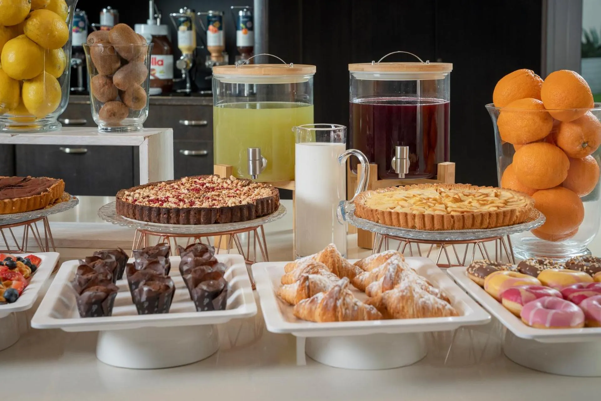 Buffet breakfast in Just Hotel Lomazzo Fiera