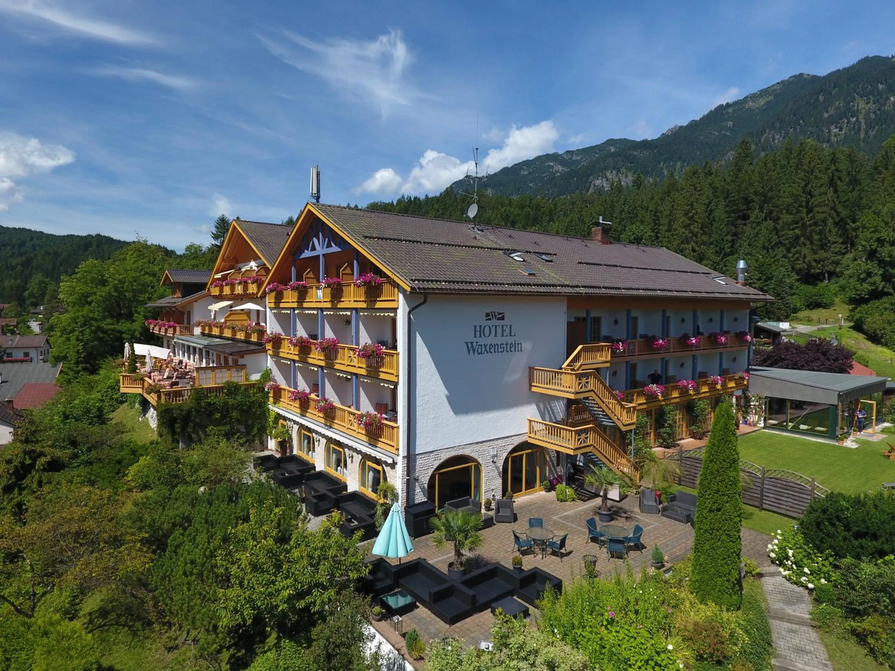 Bird's eye view in Romantik Alpenhotel Waxenstein