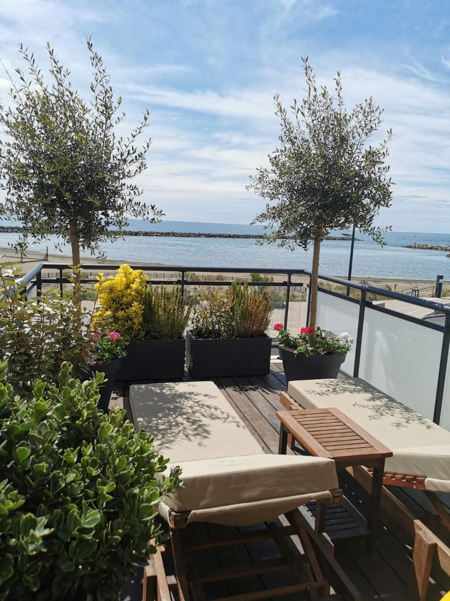 Balcony/Terrace in Hôtel de la Plage