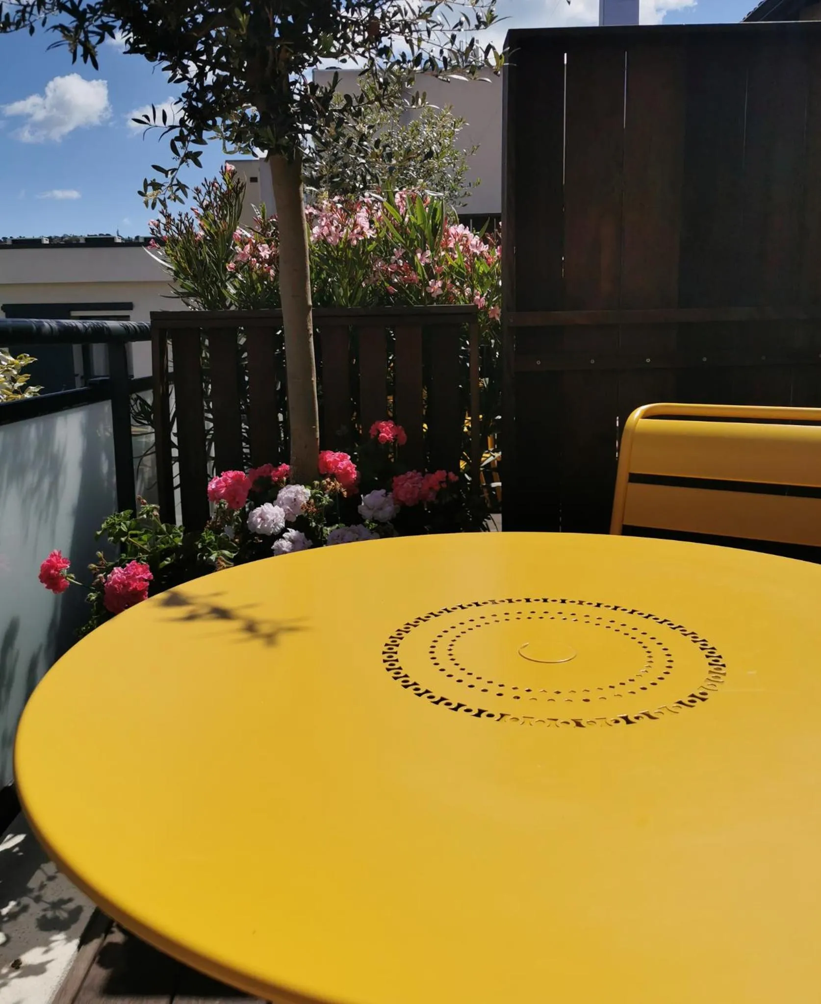 Patio in Hôtel de la Plage