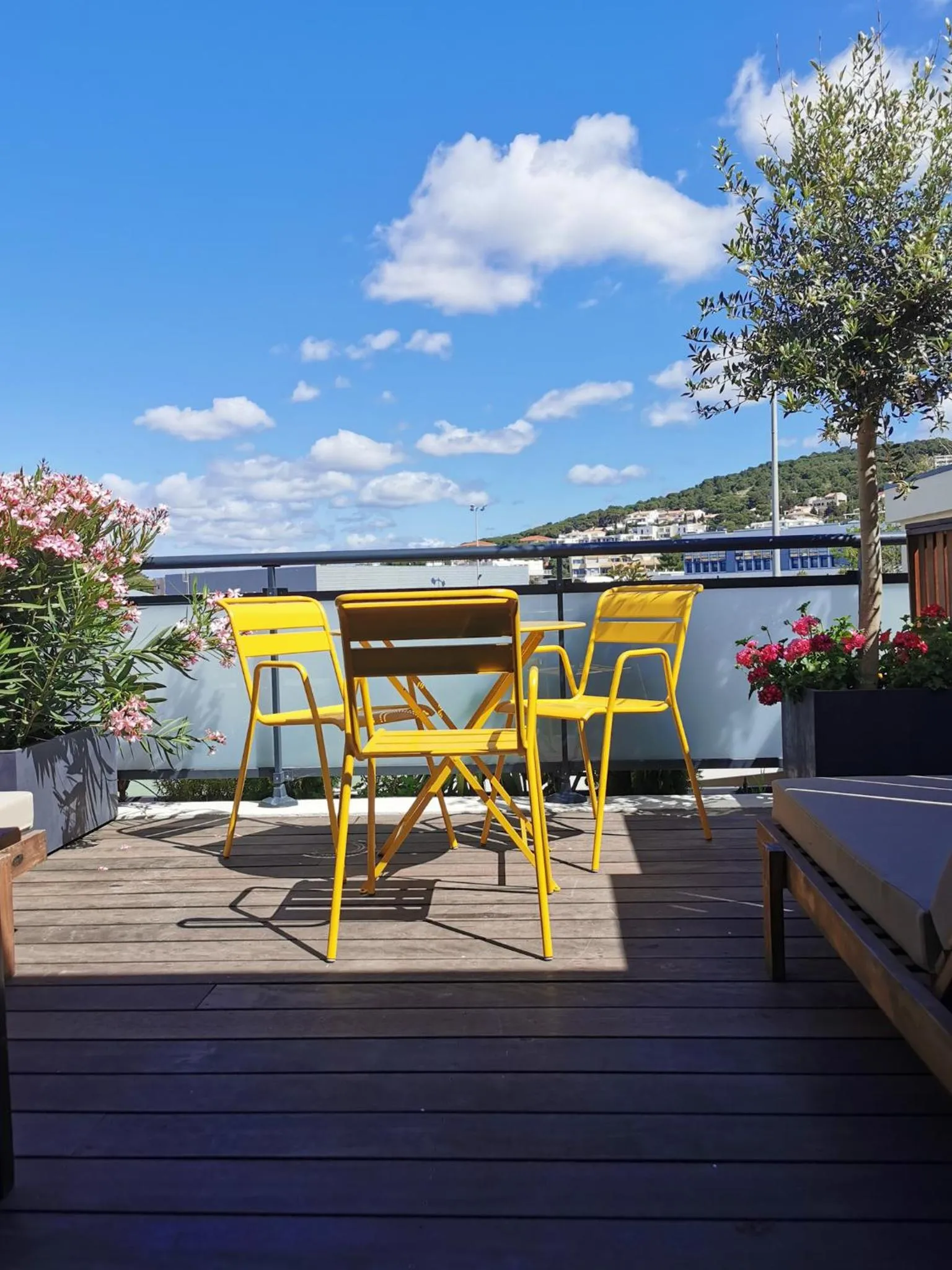 Patio in Hôtel de la Plage