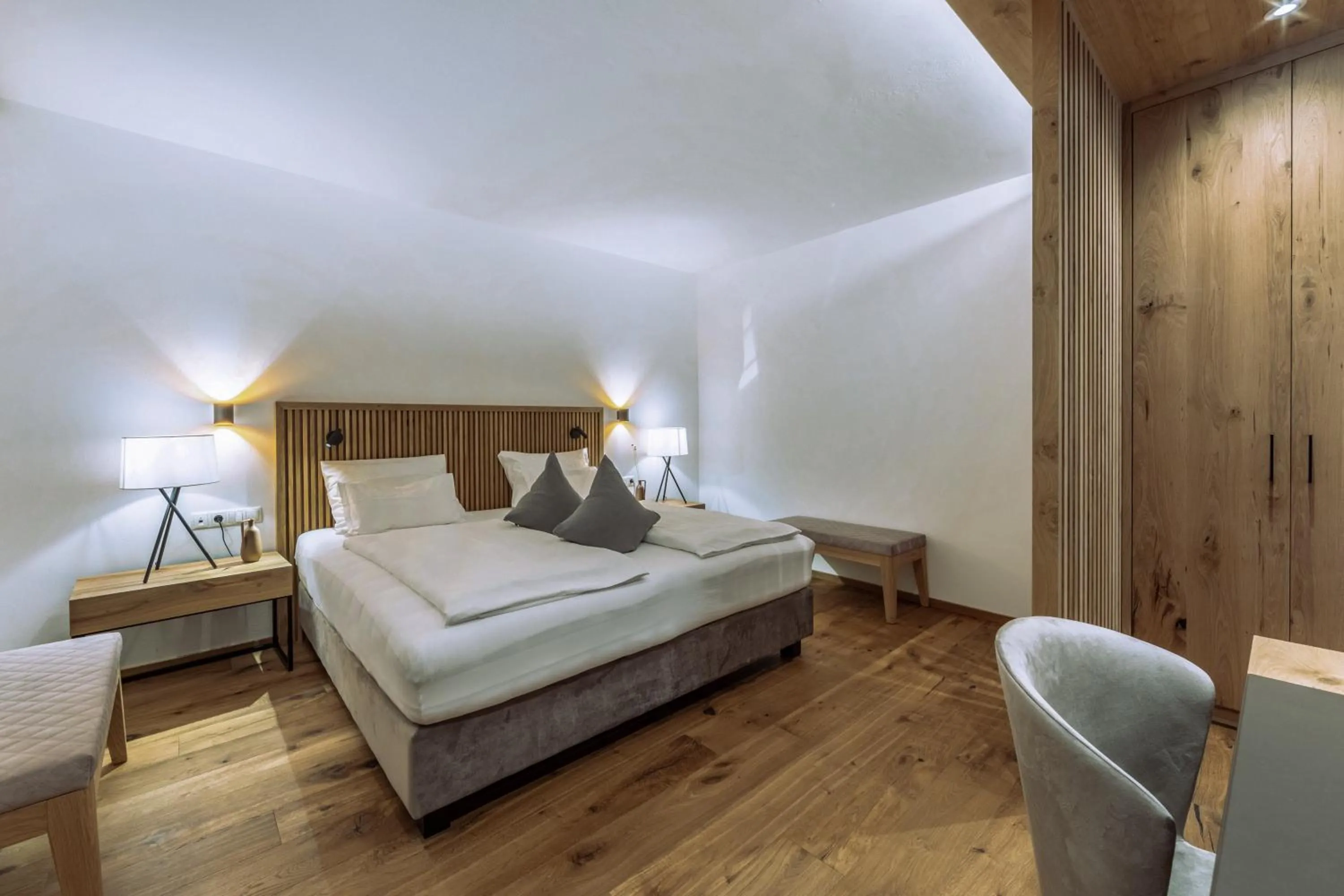 Bed in Hotel Ansitz Rungghof