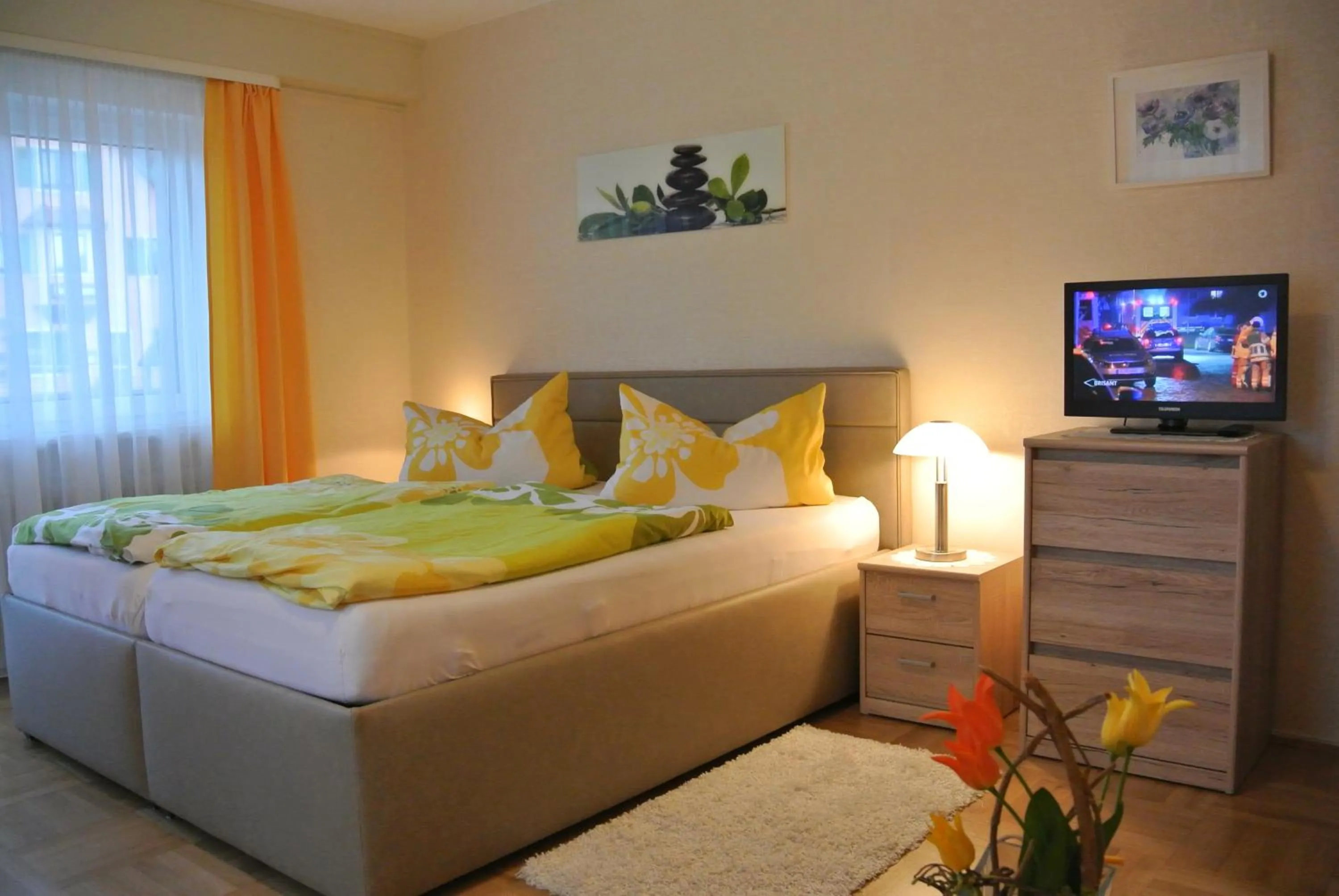 Bed in Ferienwohnung "an der Wiesent"