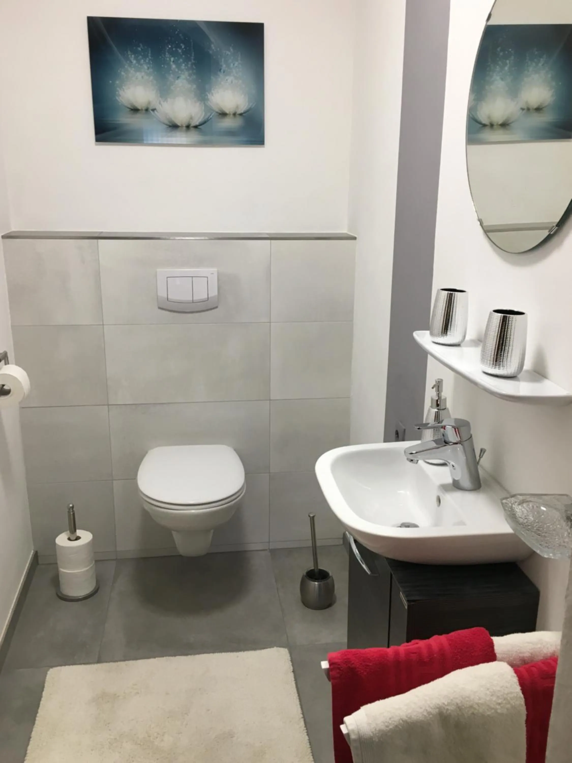 Toilet in Ferienwohnung "an der Wiesent"