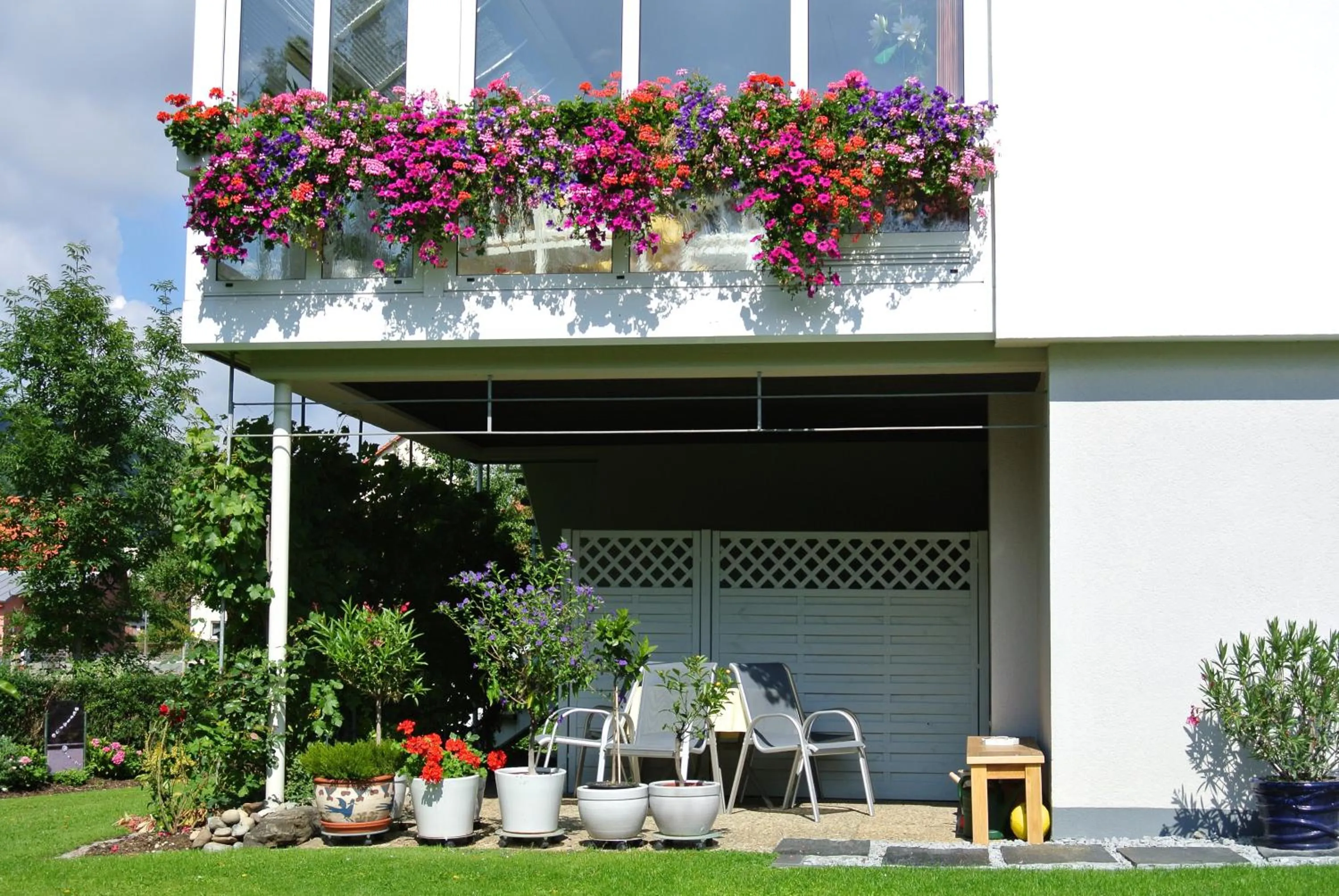 Balcony/Terrace in Ferienwohnung "an der Wiesent"