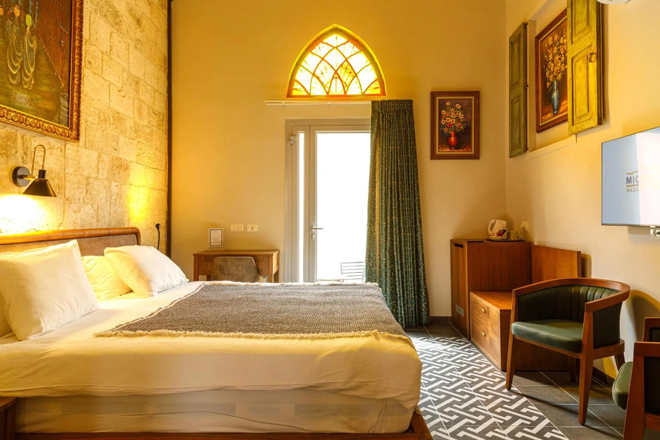 Photo of the whole room, Bed in Michel House