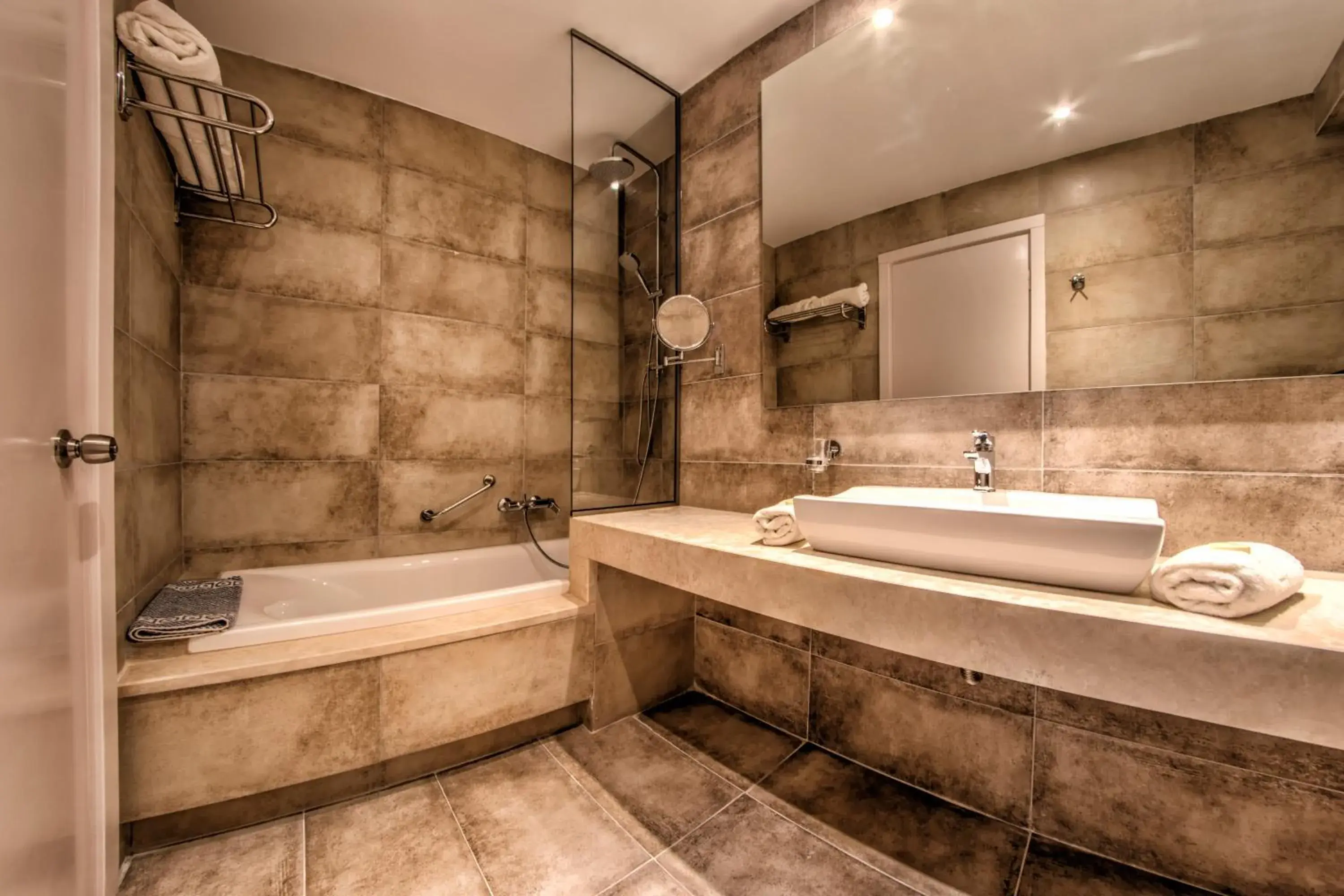 Bathroom in Delfinia Hotel Bathroom in Delfinia Hotel