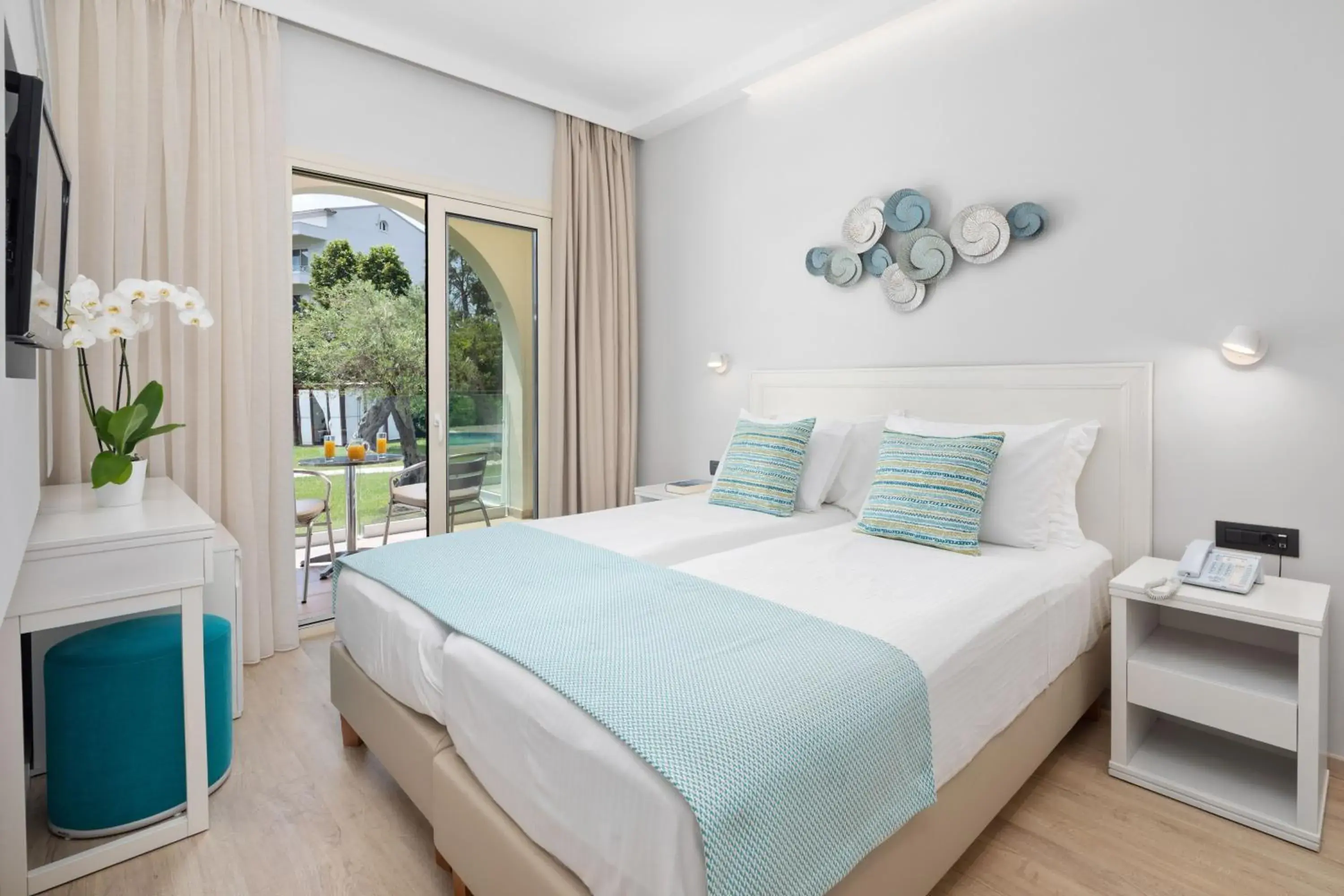 Pool view in Delfinia Hotel Pool view in Delfinia Hotel