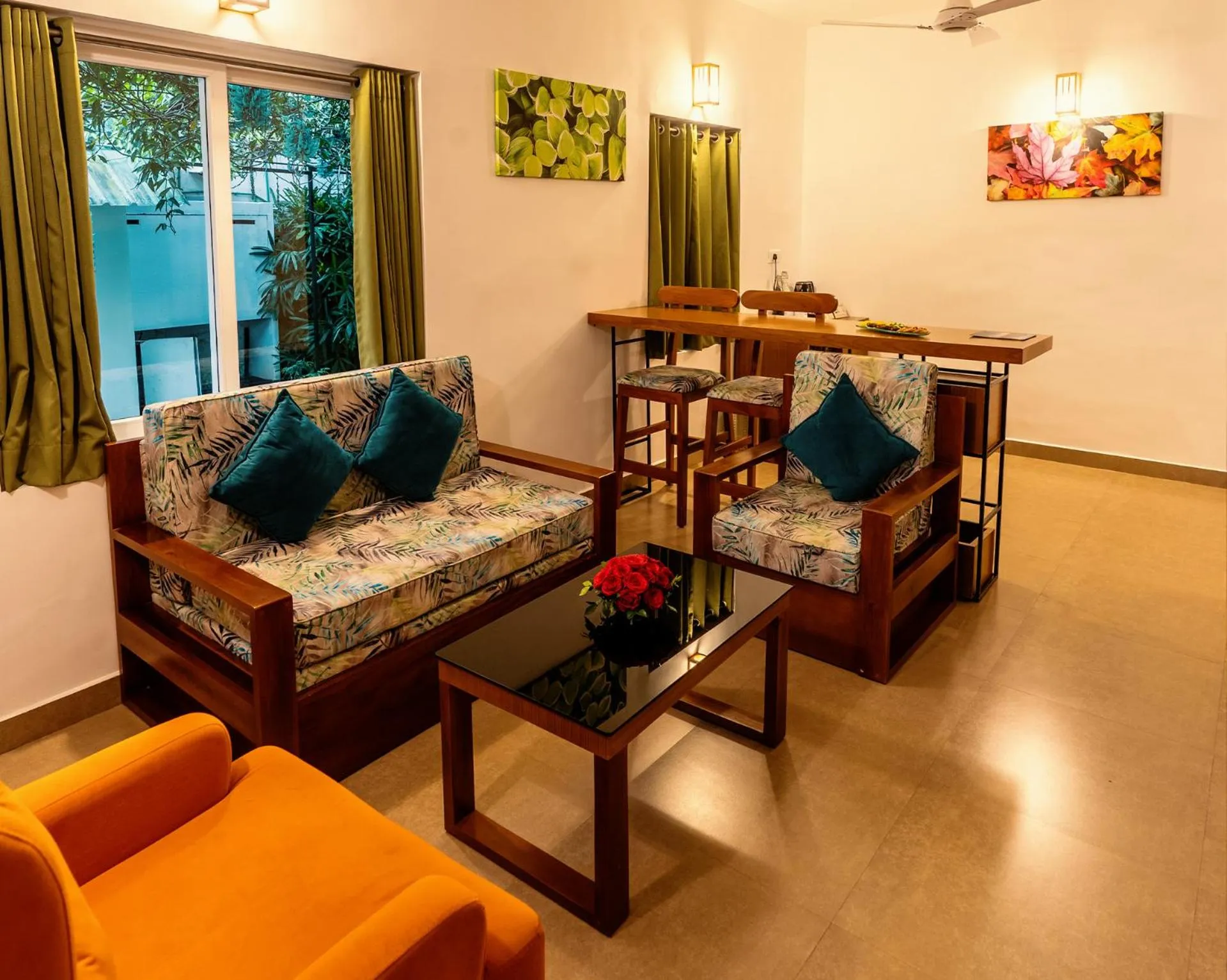 Living room in The Leaf Munnar