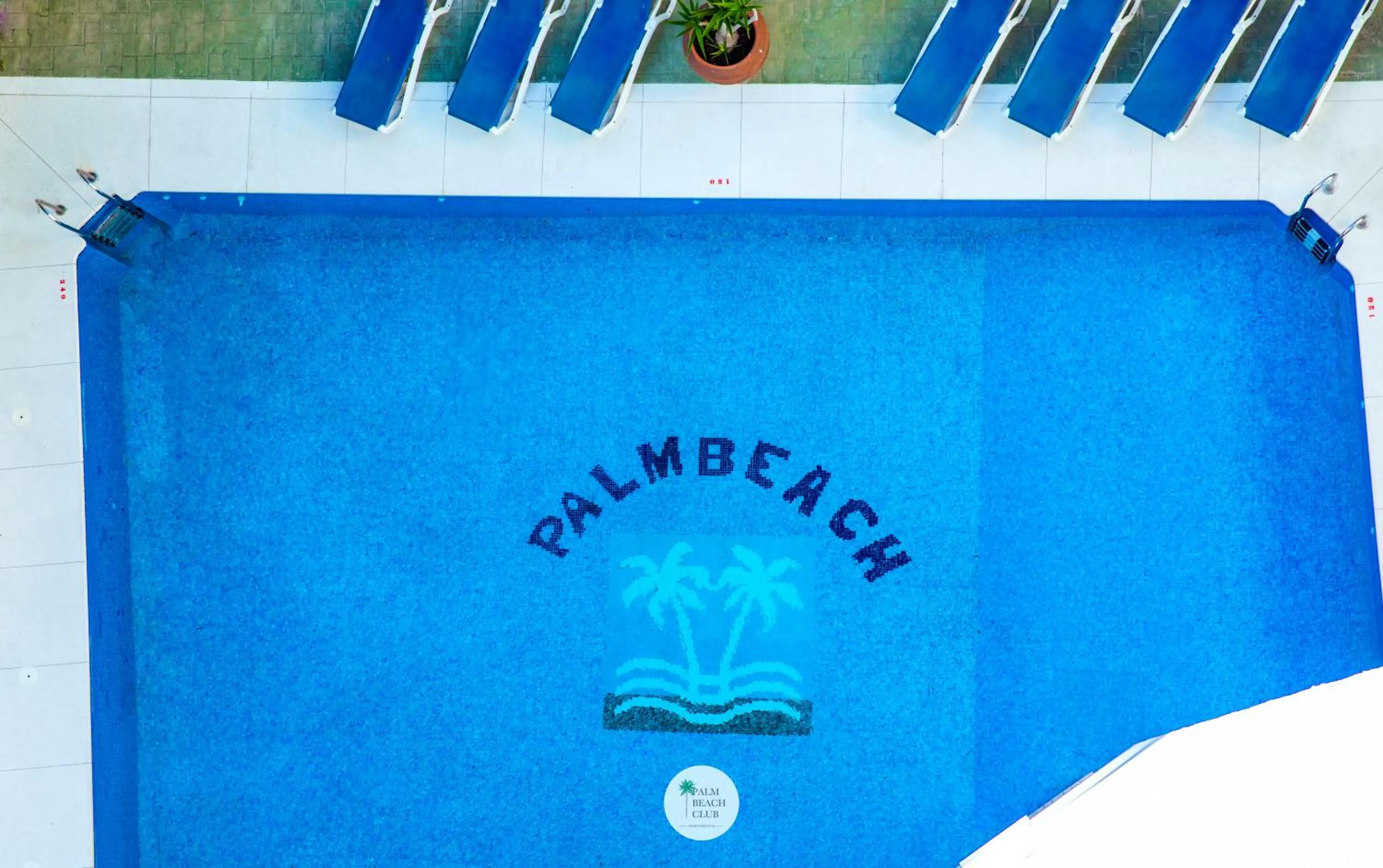 Pool view in Palm Beach Club Apartamentos Carihuela