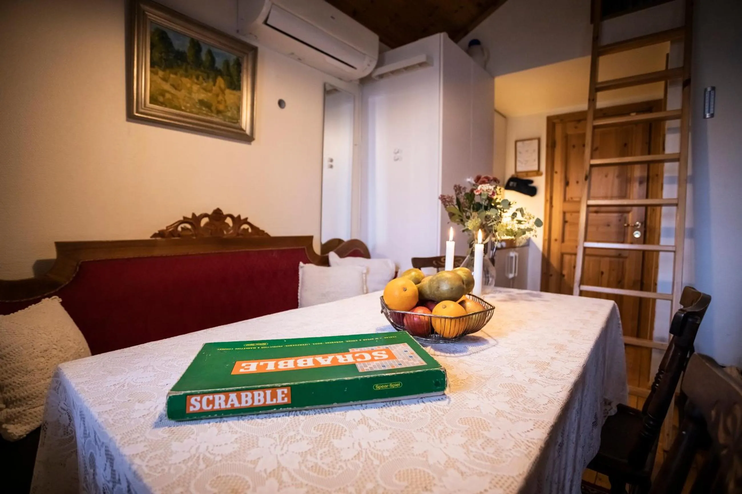 Living room in Skotteksgården Cottages