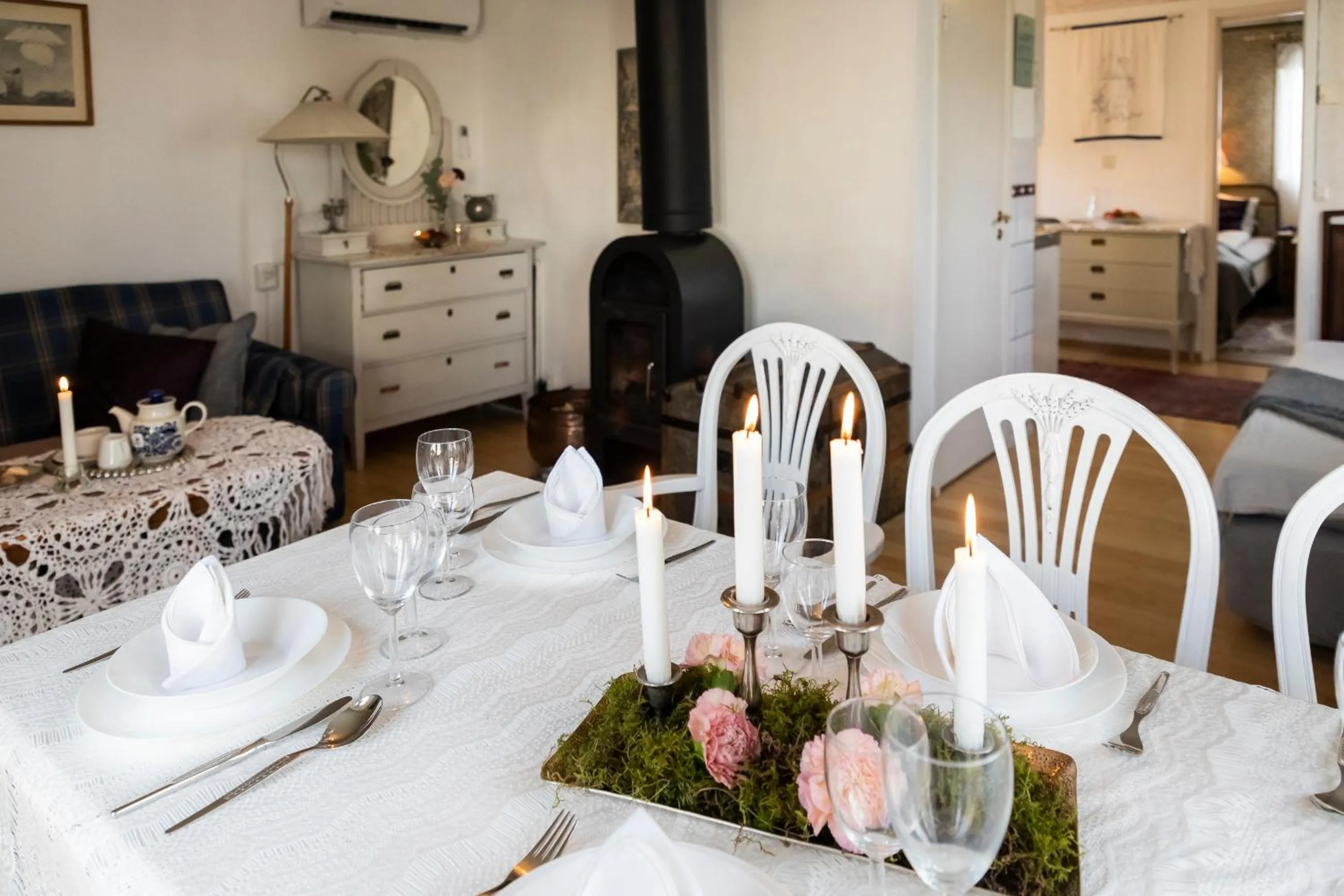 Living room in Skotteksgården Cottages