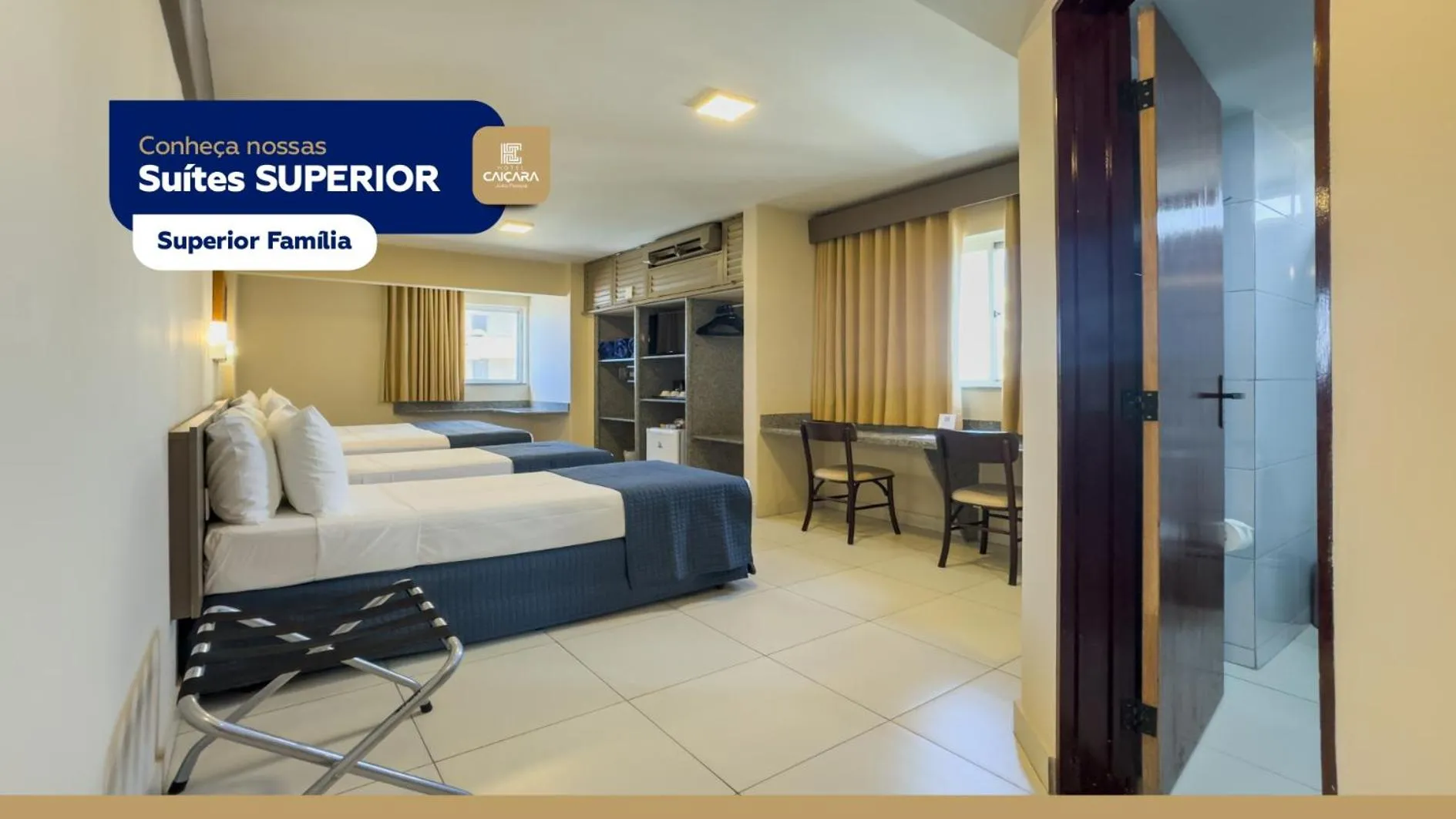 Bed in Hotel Caiçara João Pessoa