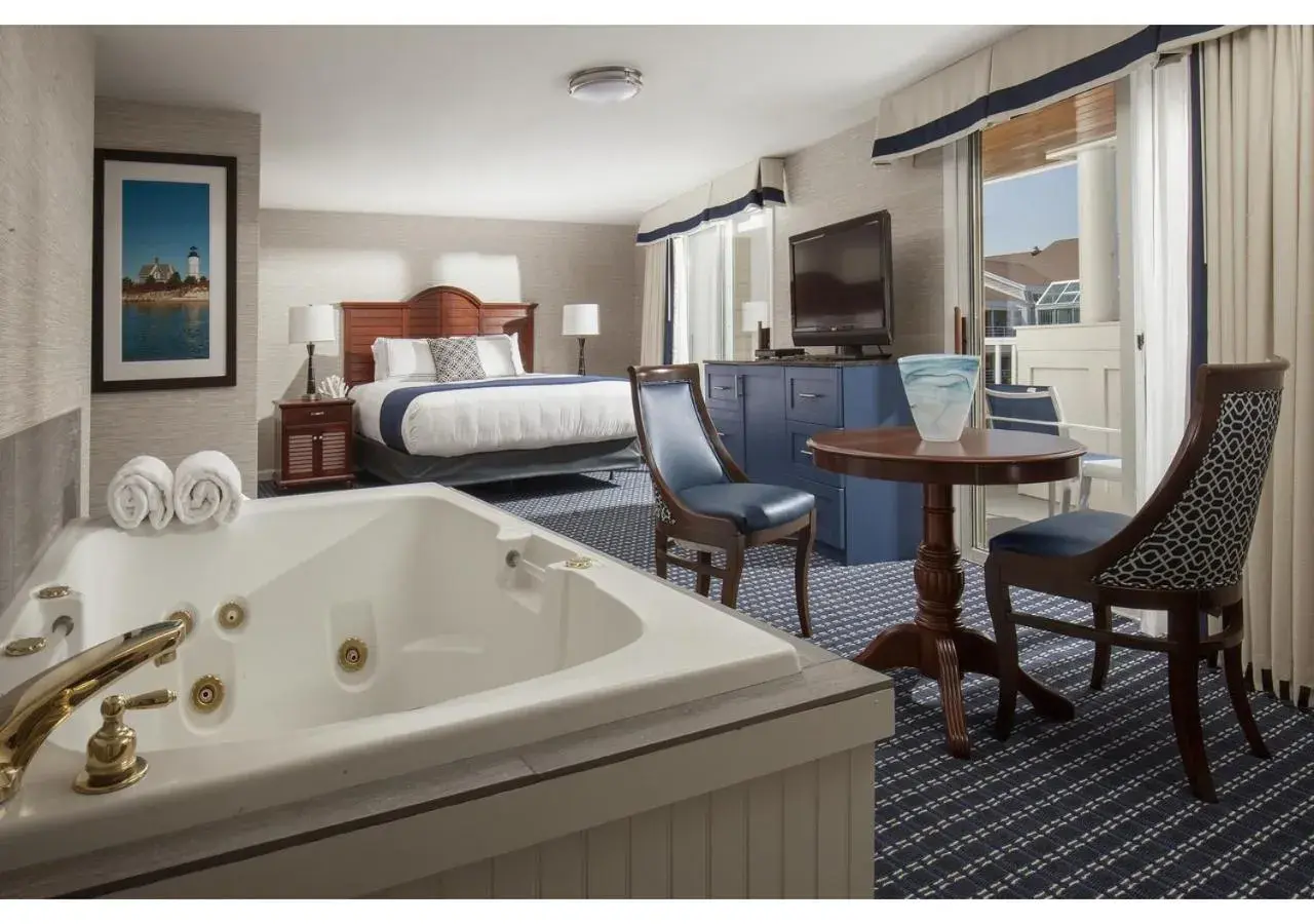 Decorative detail, Bed in Hyannis Harbor Hotel Decorative detail, Bed in Hyannis Harbor Hotel