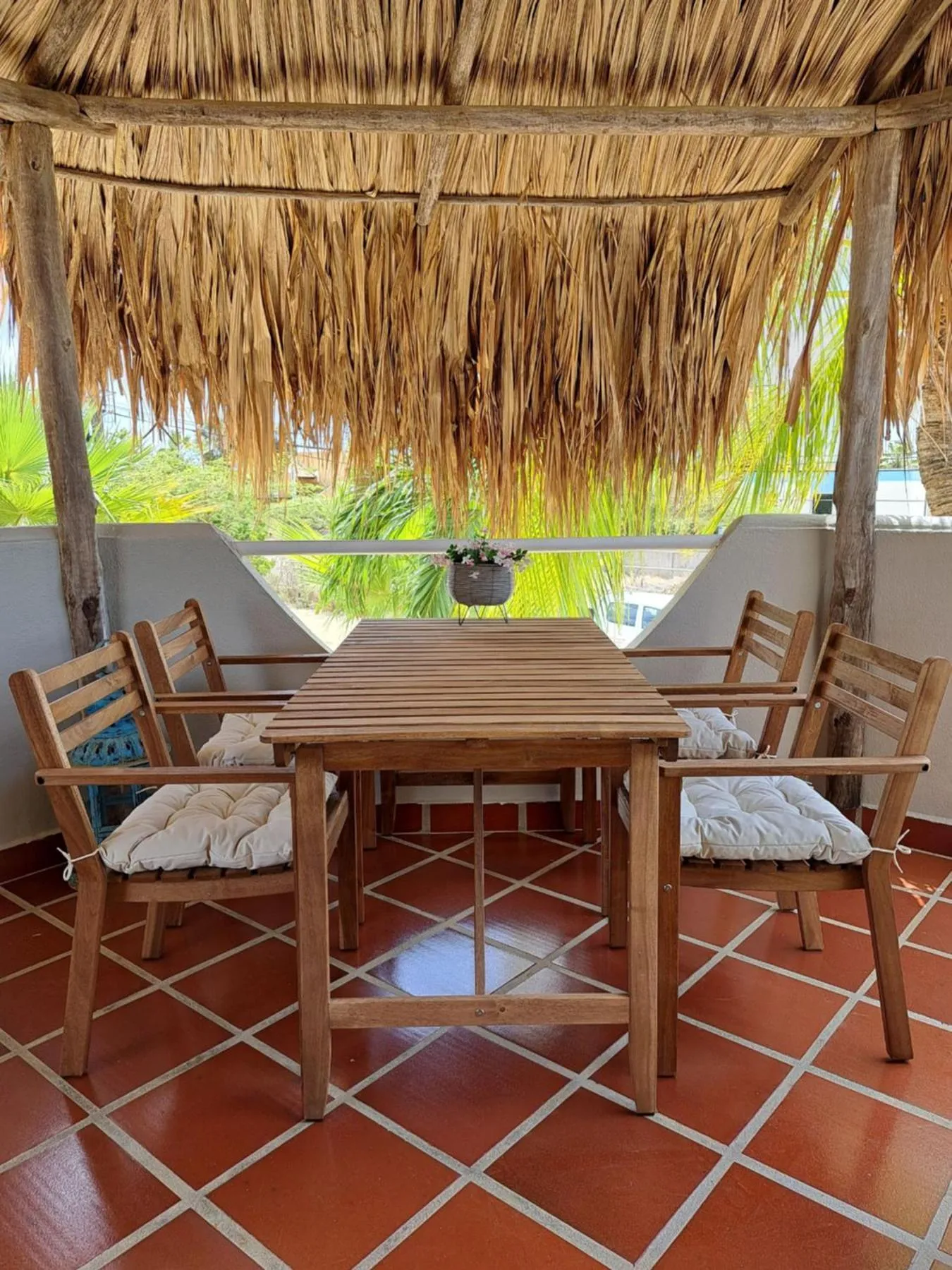 Balcony/Terrace in BnBBonaire near the ocean