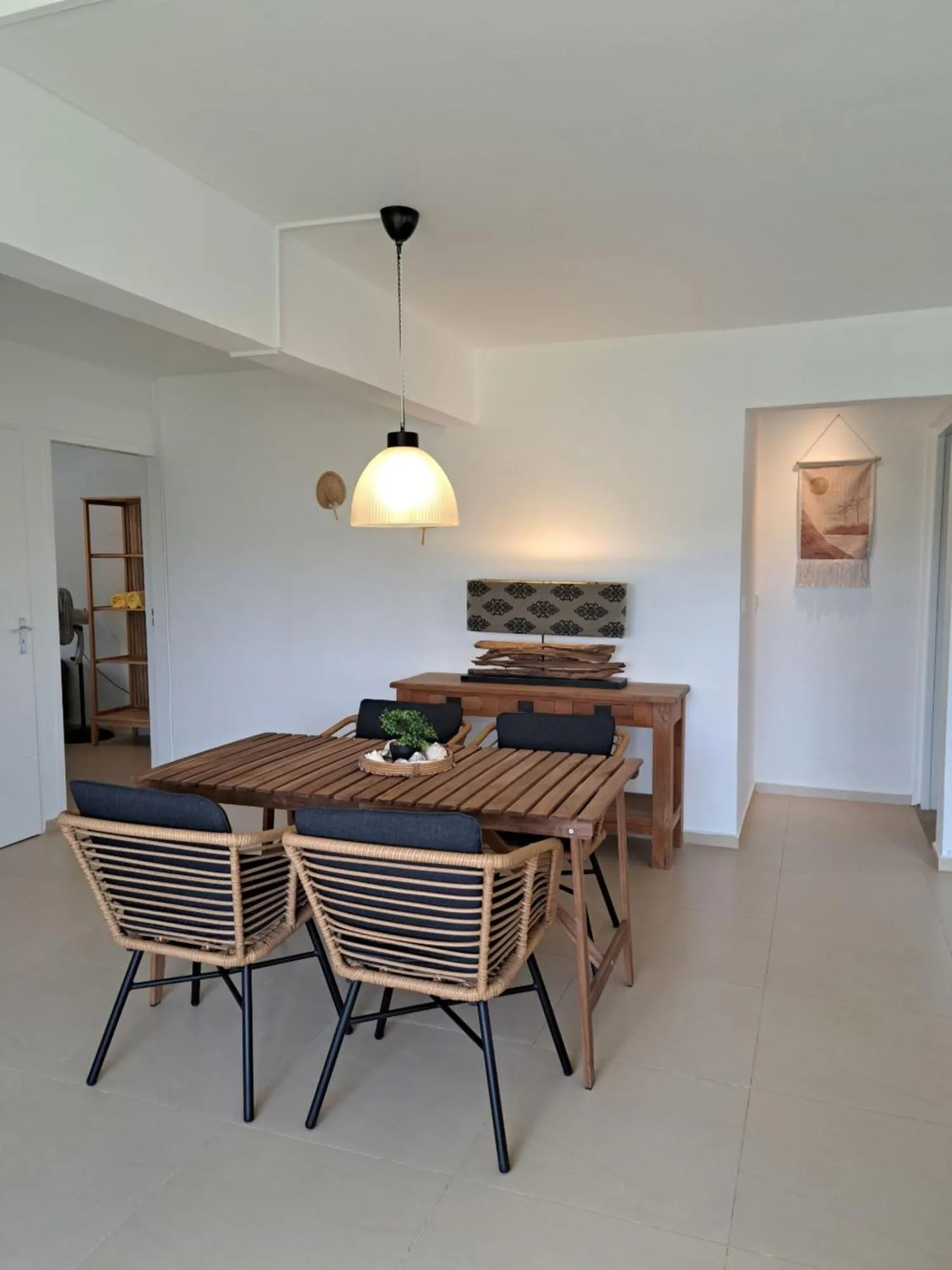 Living room in BnBBonaire near the ocean