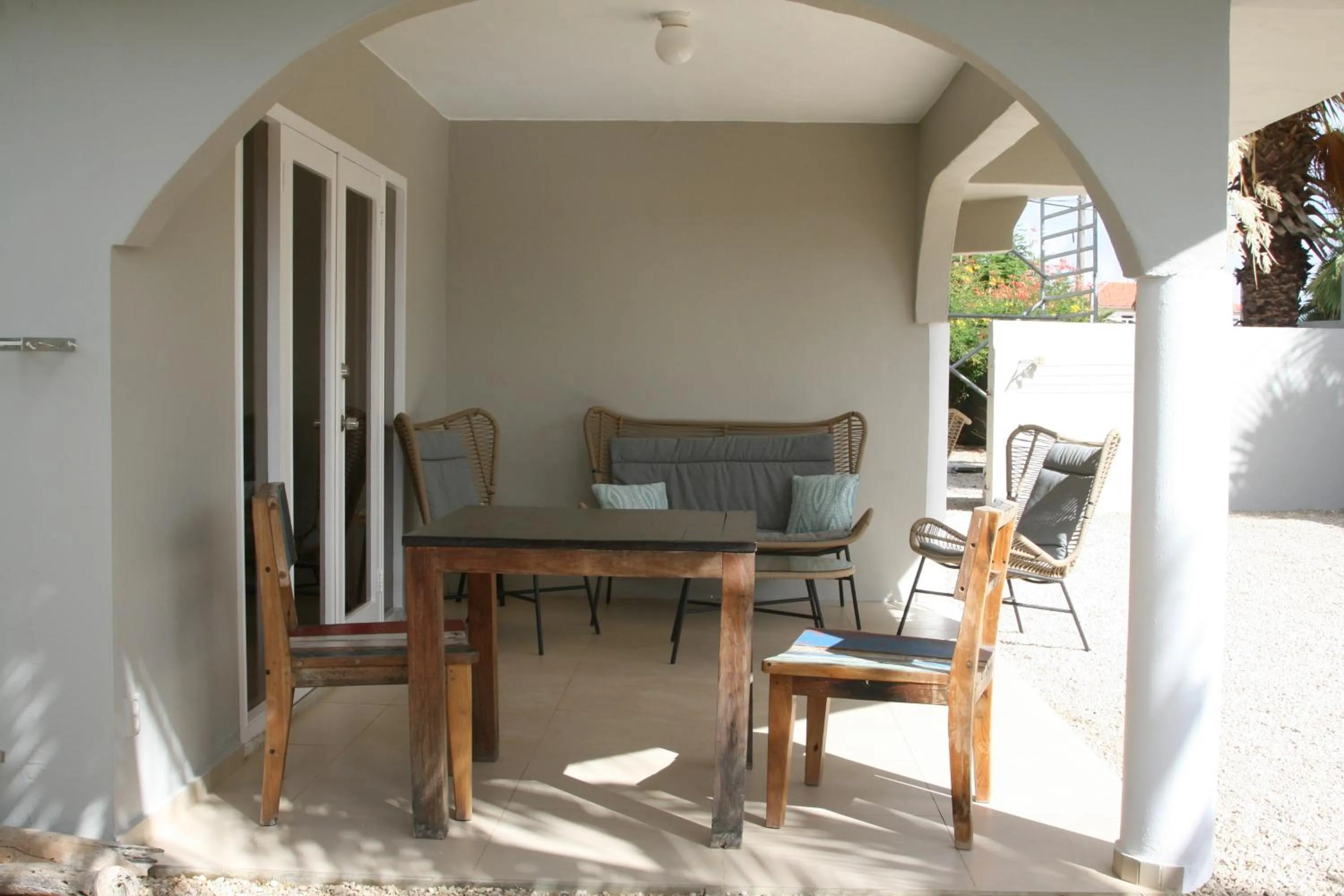 Balcony/Terrace in BnBBonaire near the ocean