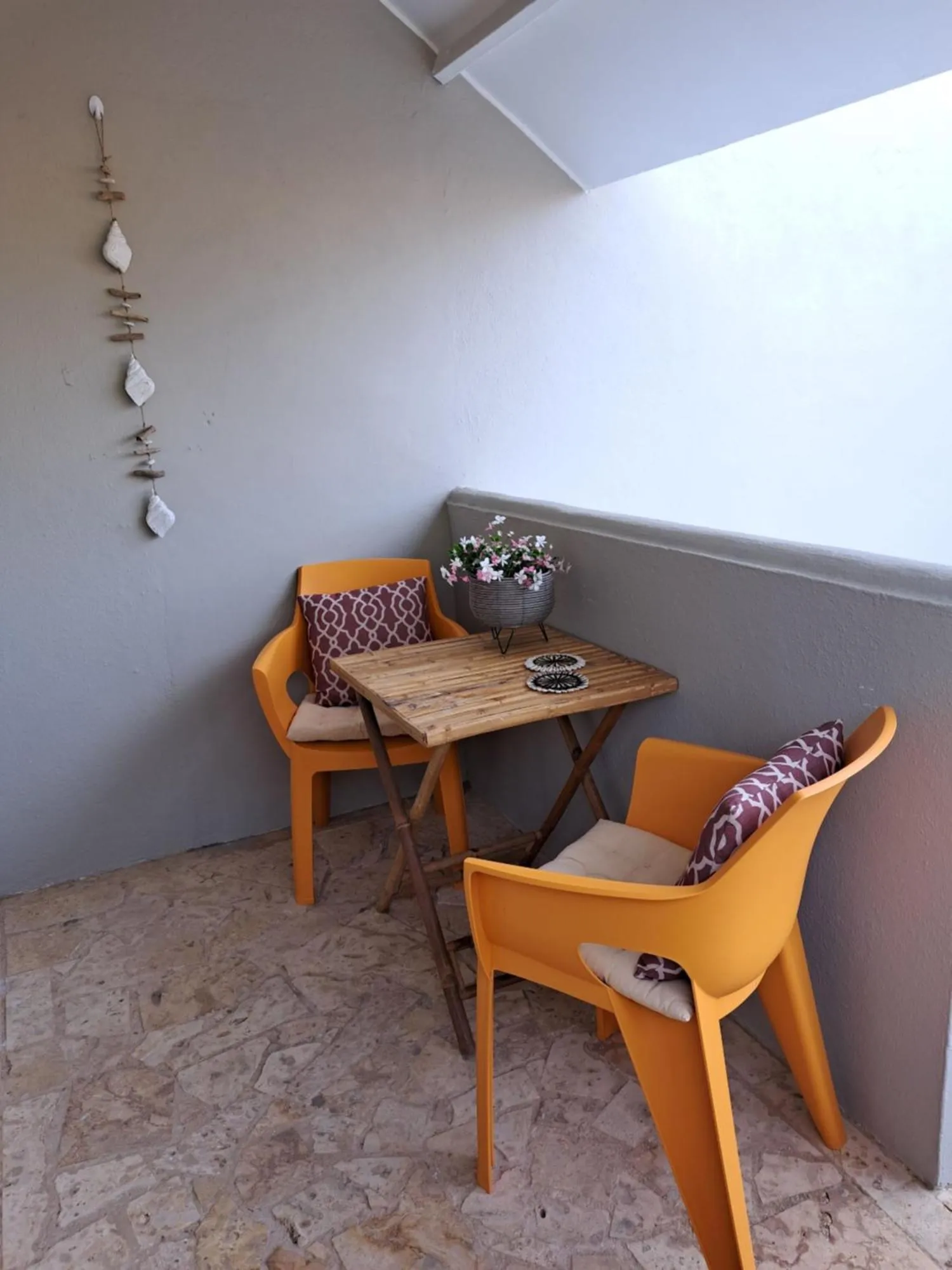 Balcony/Terrace in BnBBonaire near the ocean