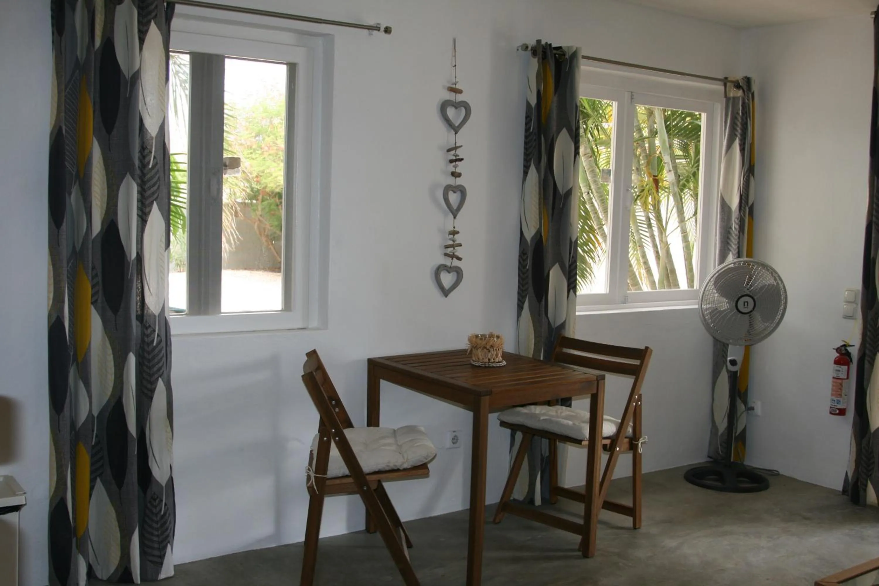 Living room in BnBBonaire near the ocean